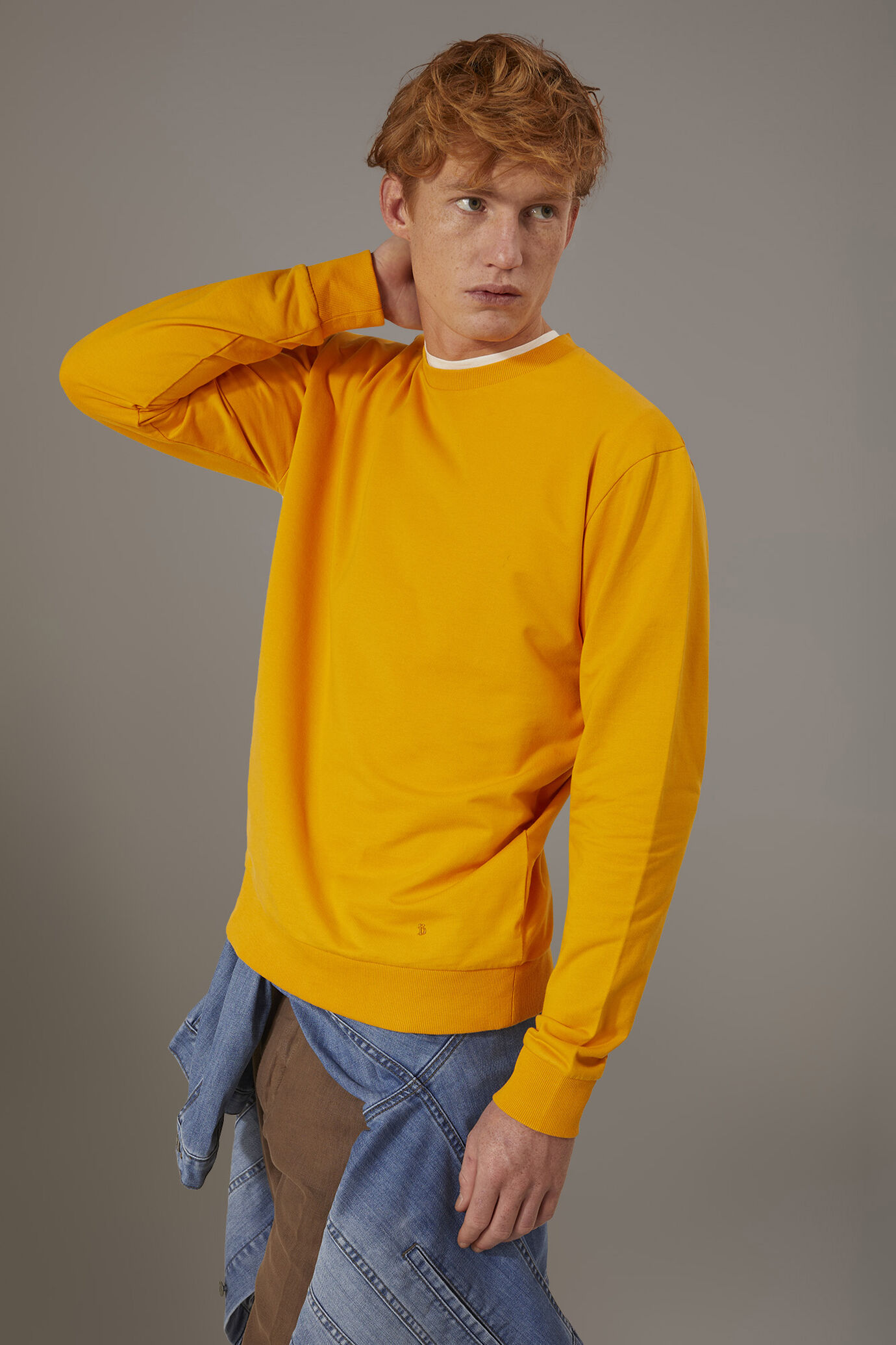 Sweatshirt mit Rundhalsausschnitt 100% Baumwolle image number 0
