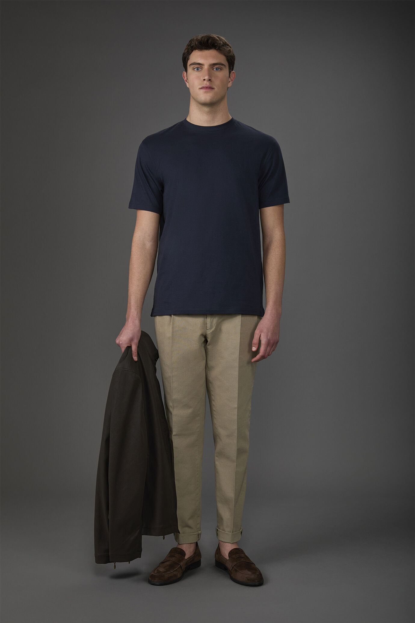 Kurzarm-T-Shirt f&uuml;r Herren mit Rundhalsausschnitt aus Bio-Baumwolle image number 1