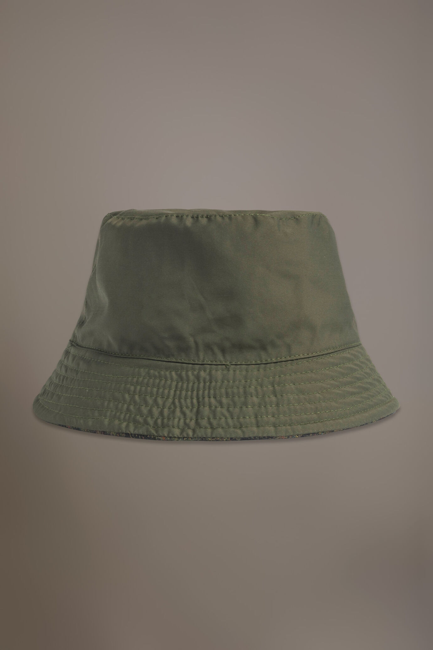Double face check design wool blend fisherman hat image number 1