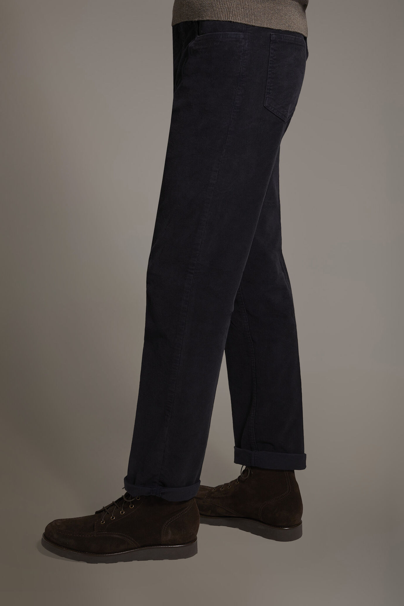Pantalone 5 tasche regular fit tessuto velluto a coste image number 3