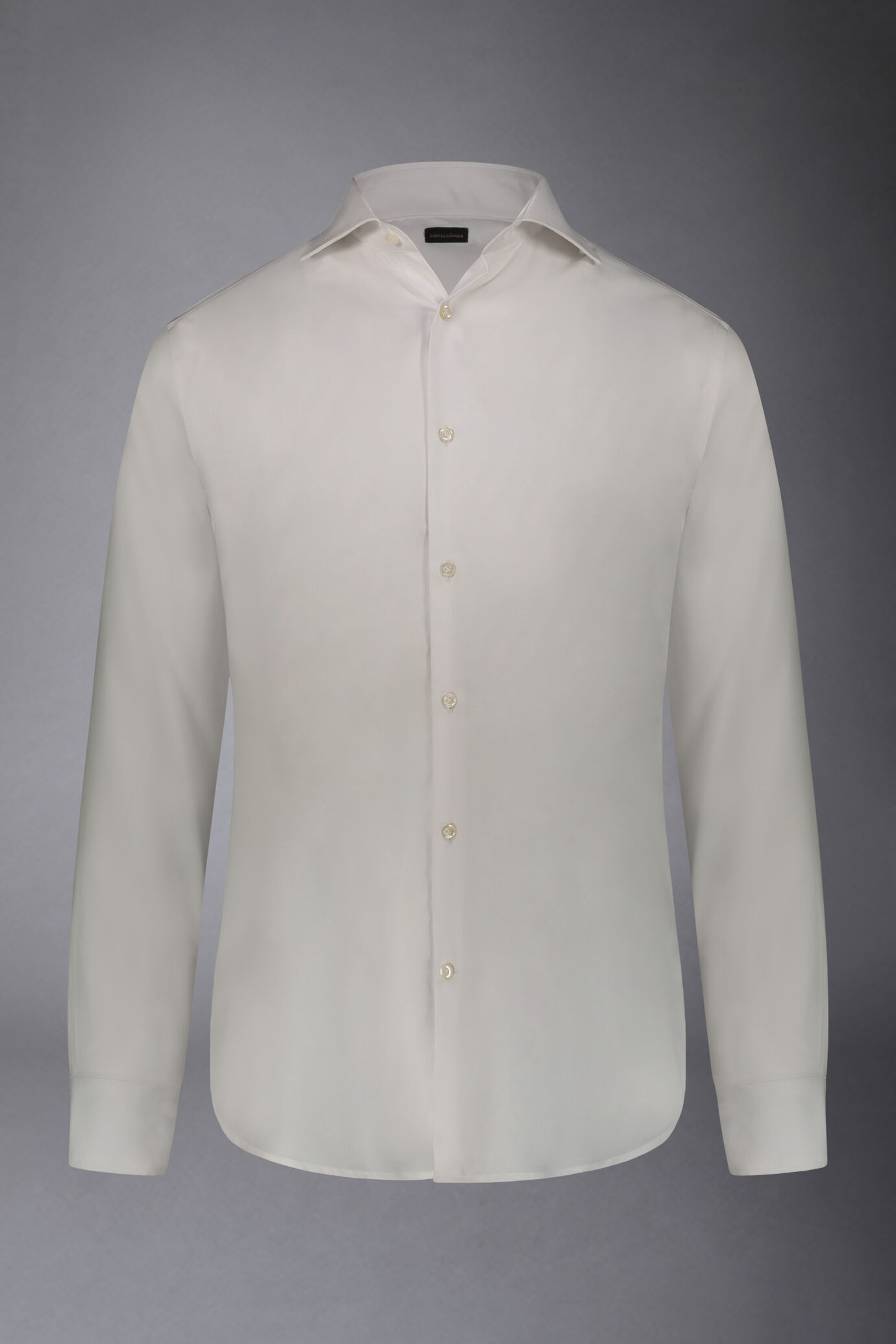 Camicia classica uomo collo francese regular fit tessuto armaturato piquet image number 4