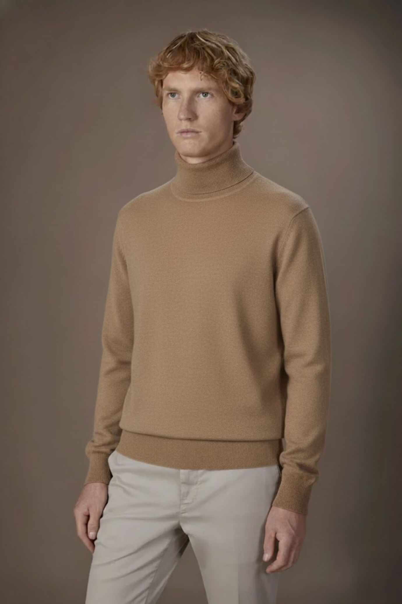 Turtleneck sweater 100% cachemire image number 0