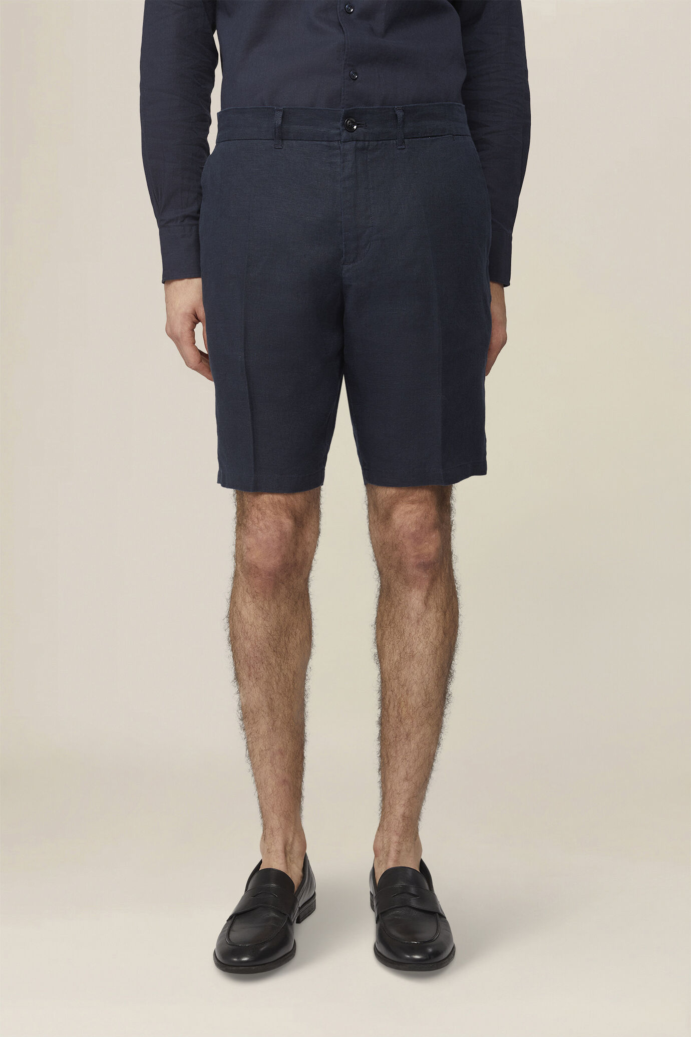 Bermuda homme 100 % lin coupe classique image number 1