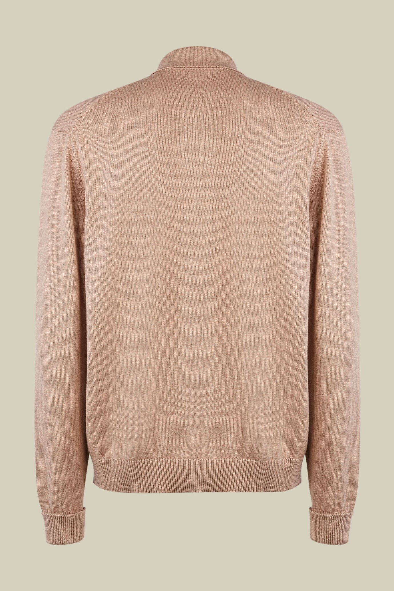 Polo uomo lana e cotone regular fit image number 5