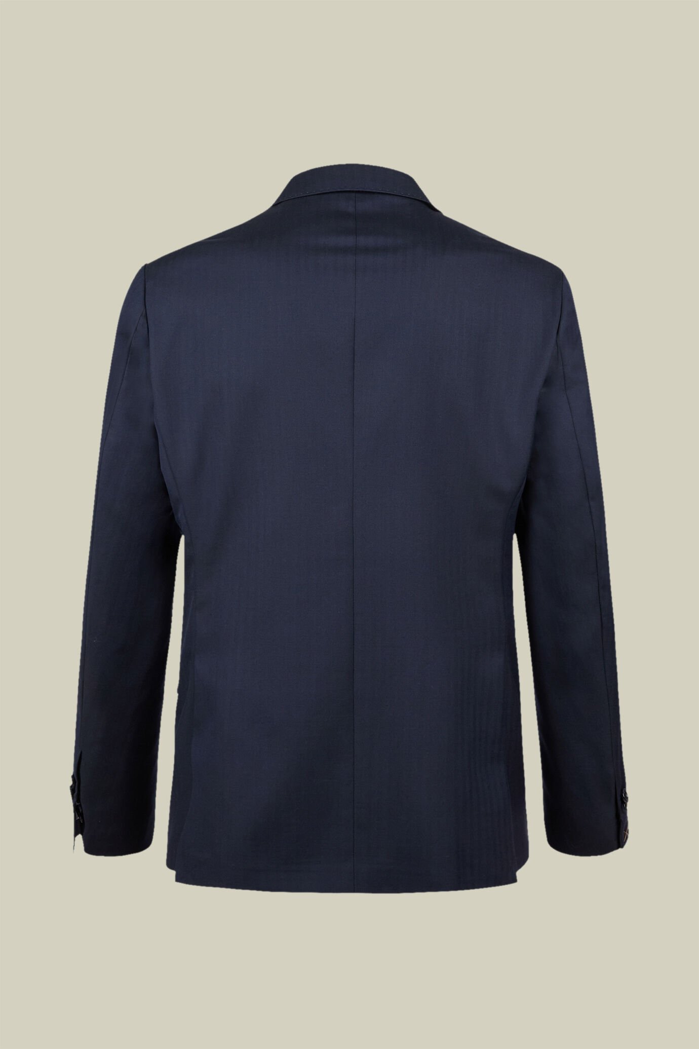 Men's regular fit single-breasted suit in wool blend fabric