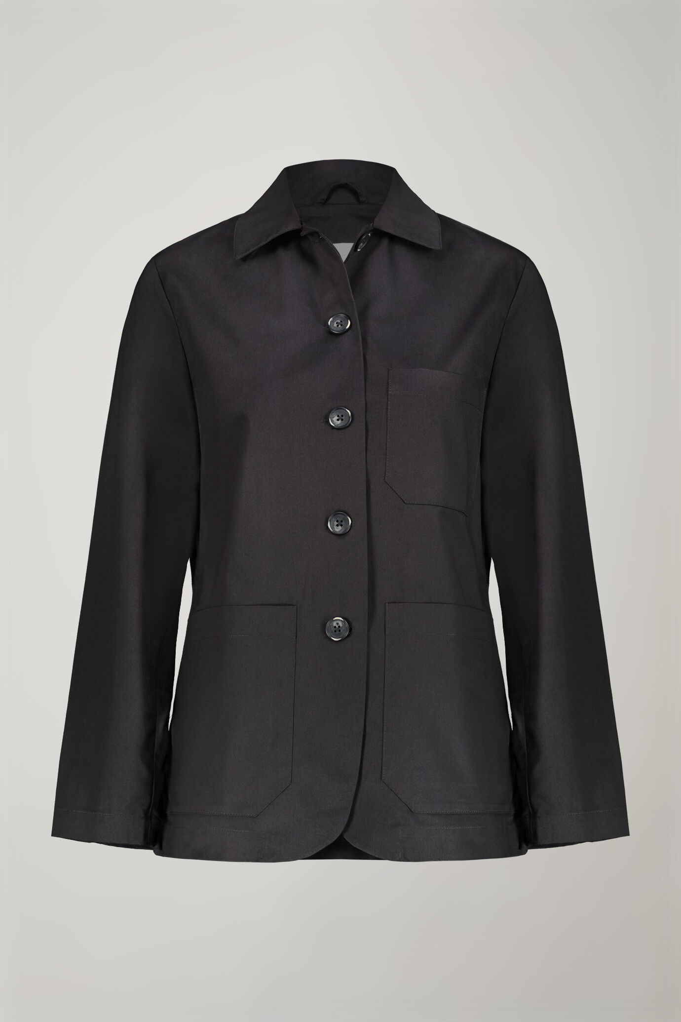 Damenblazer 100 % Baumwolle mit aufgesetzten Taschen in normaler Passform image number 4
