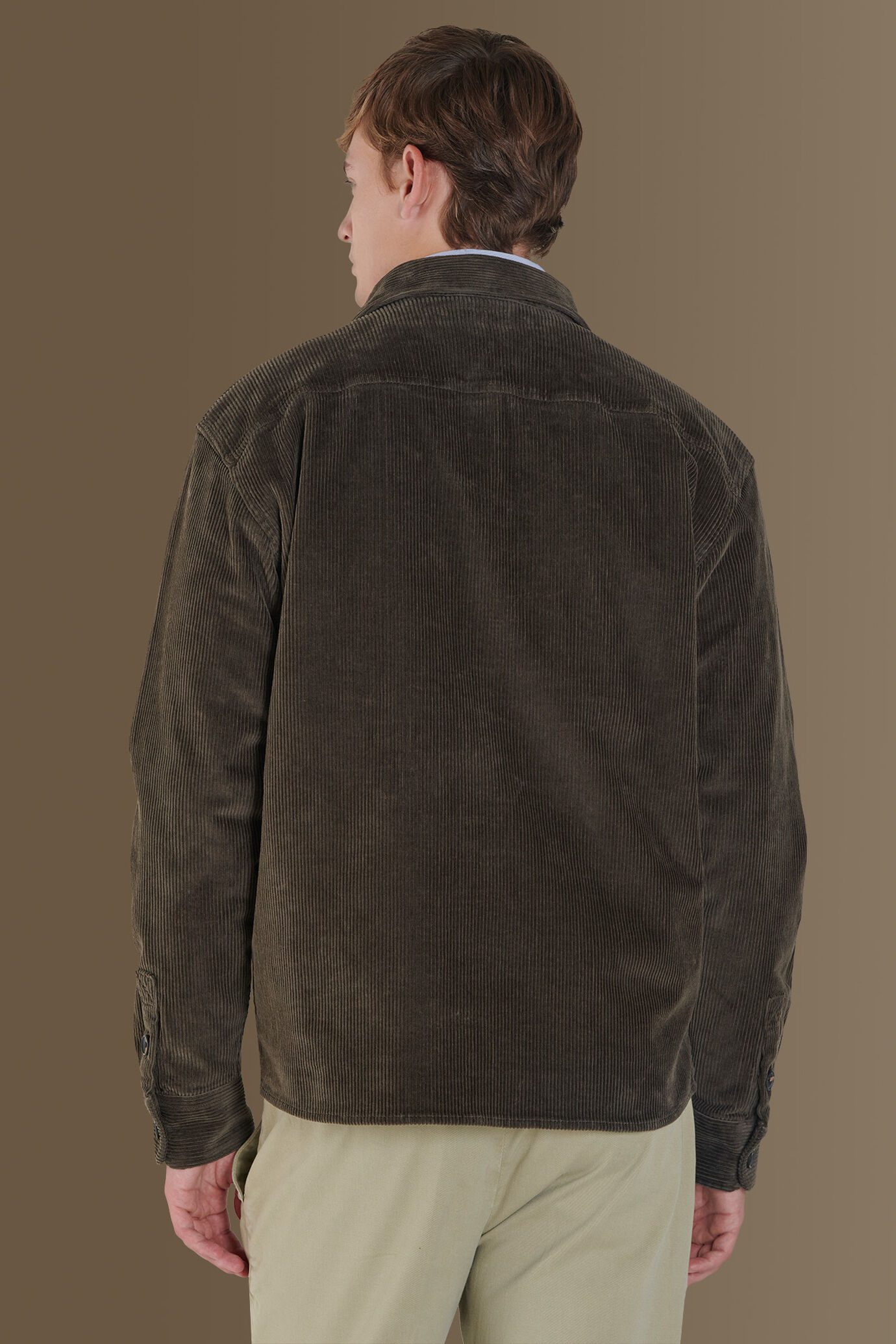 Overshirt wales corduroy fabric image number 3