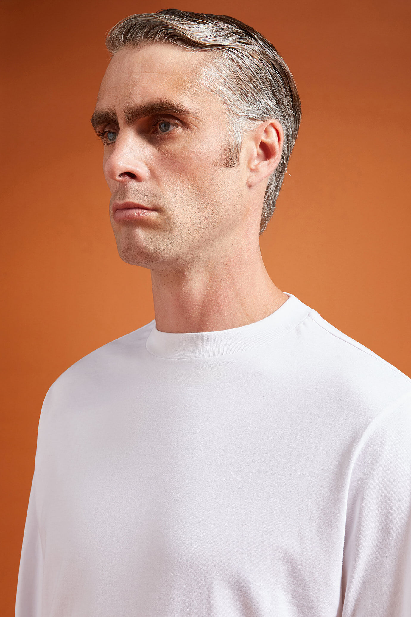 Herren-T-Shirt mit Rundhalsausschnitt und langen Ärmeln aus 100 % Baumwolle in normaler Passform image number 3
