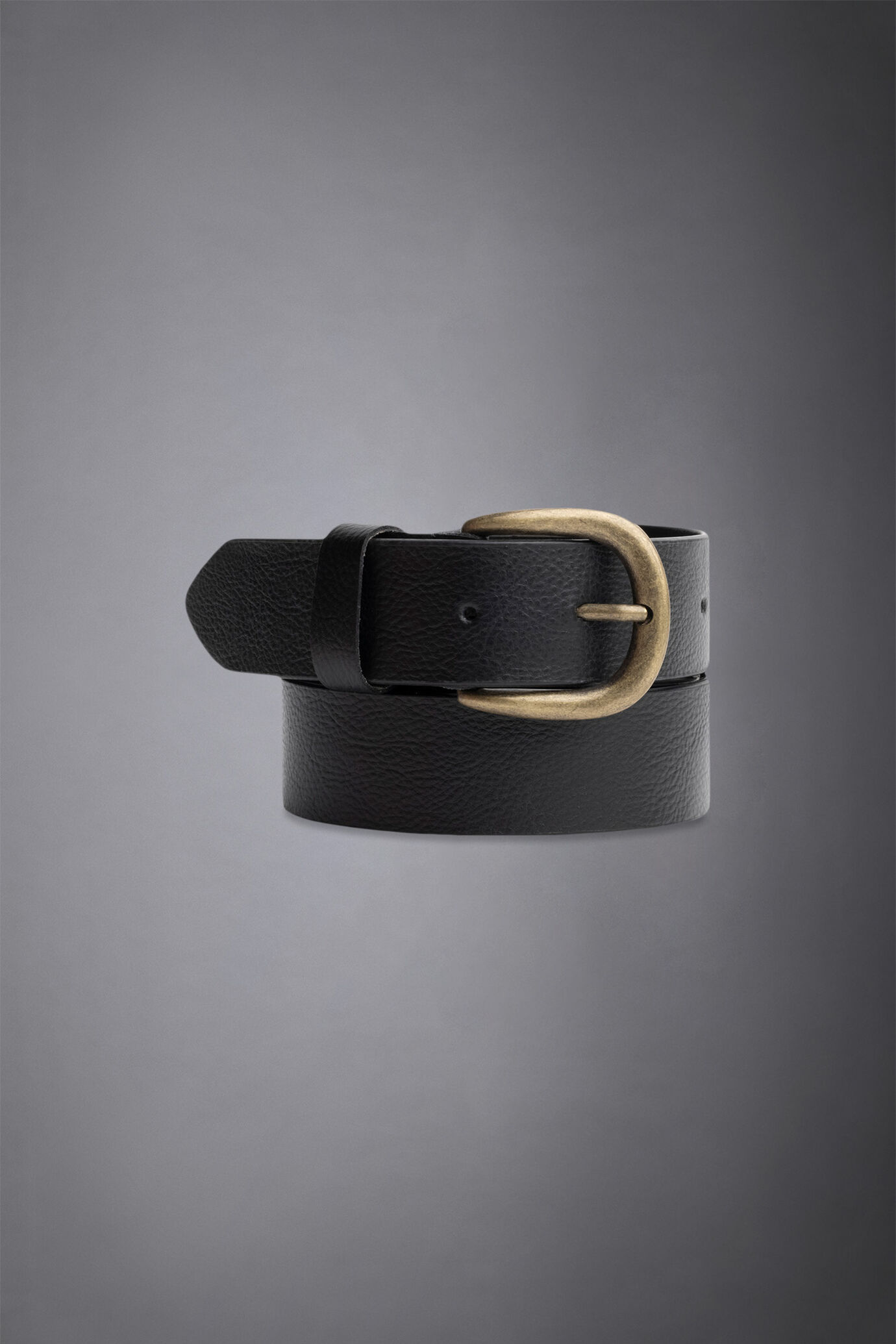 Ceinture en cuir grain&eacute; made in italy image number 0
