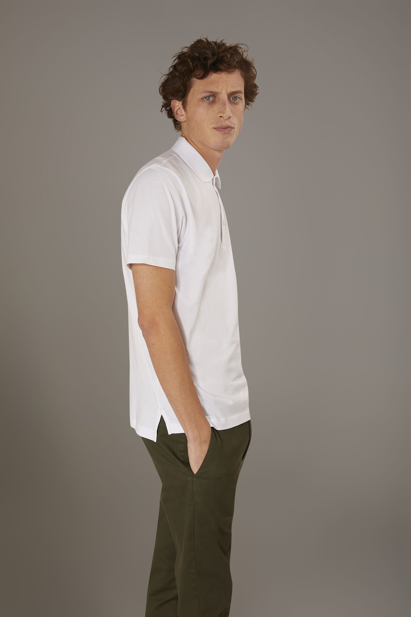 Kurzarm-Poloshirt aus 100 % Supima-Baumwolle image number 0