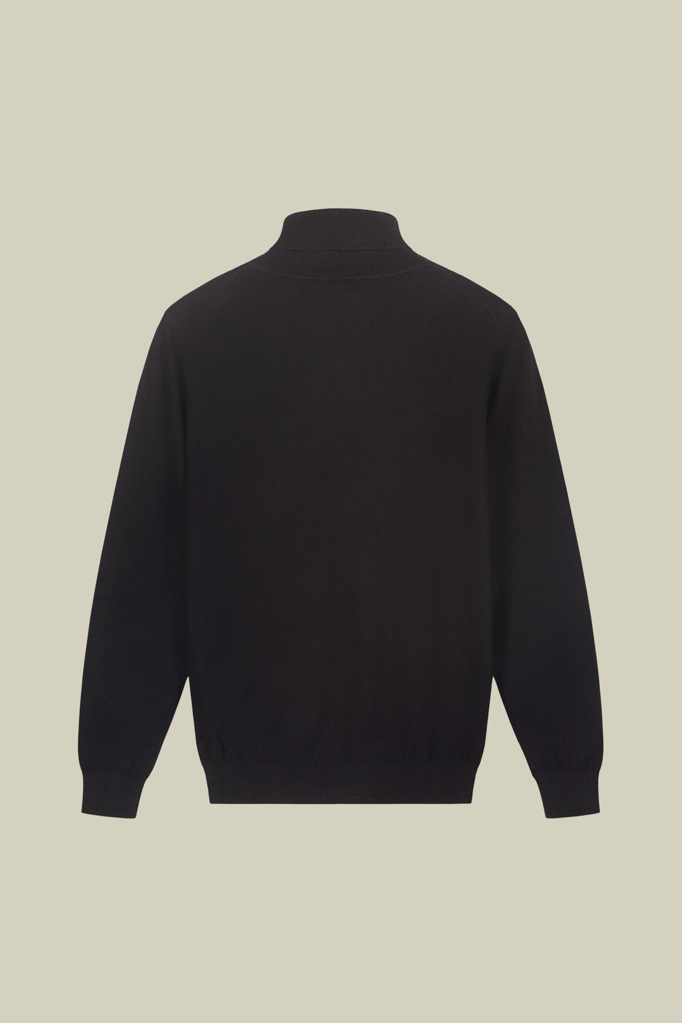 Maglia uomo dolcevita in misto lana e cotone regular fit image number 5