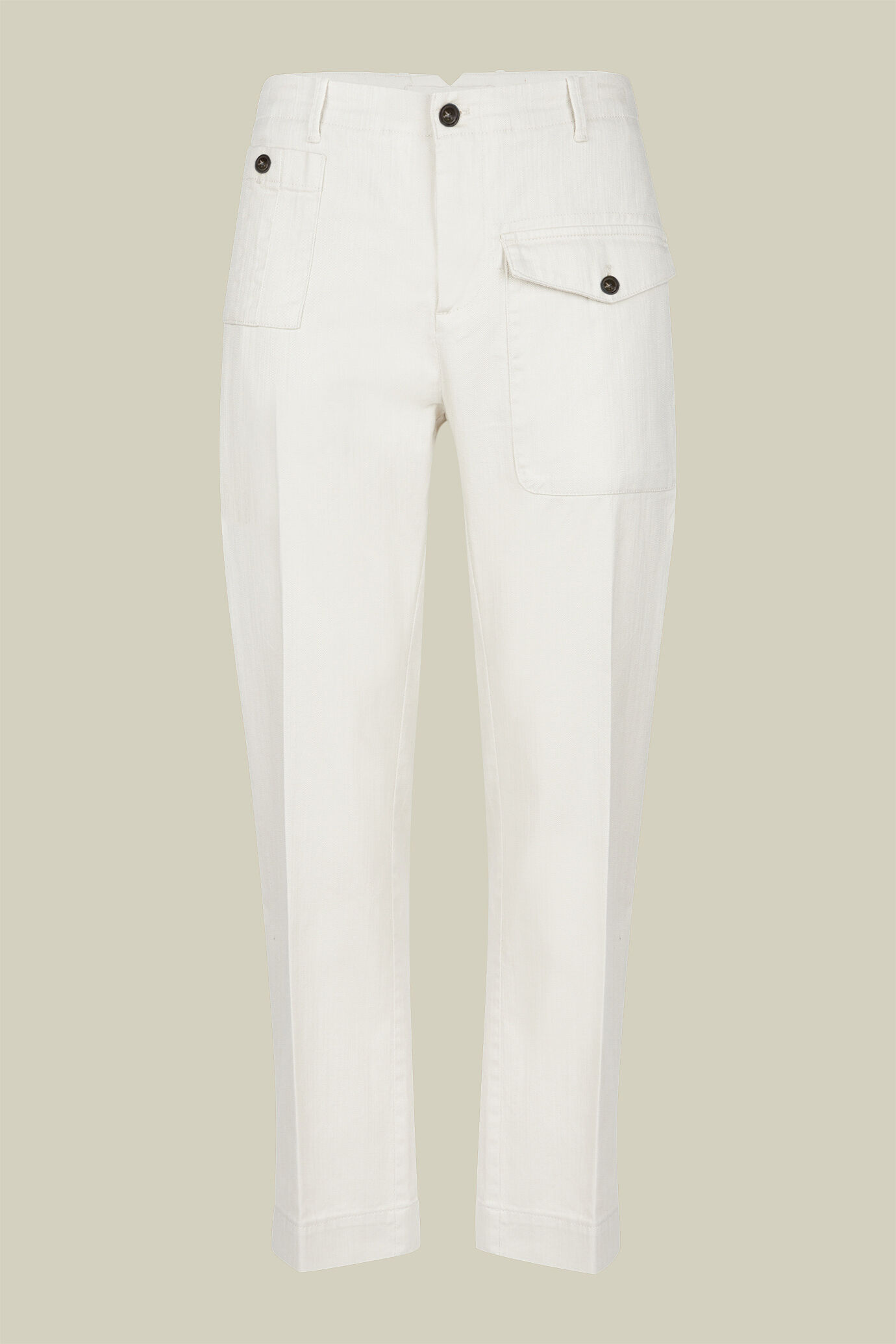 Pantalone uomo work in tela diagonale regular fit image number 4