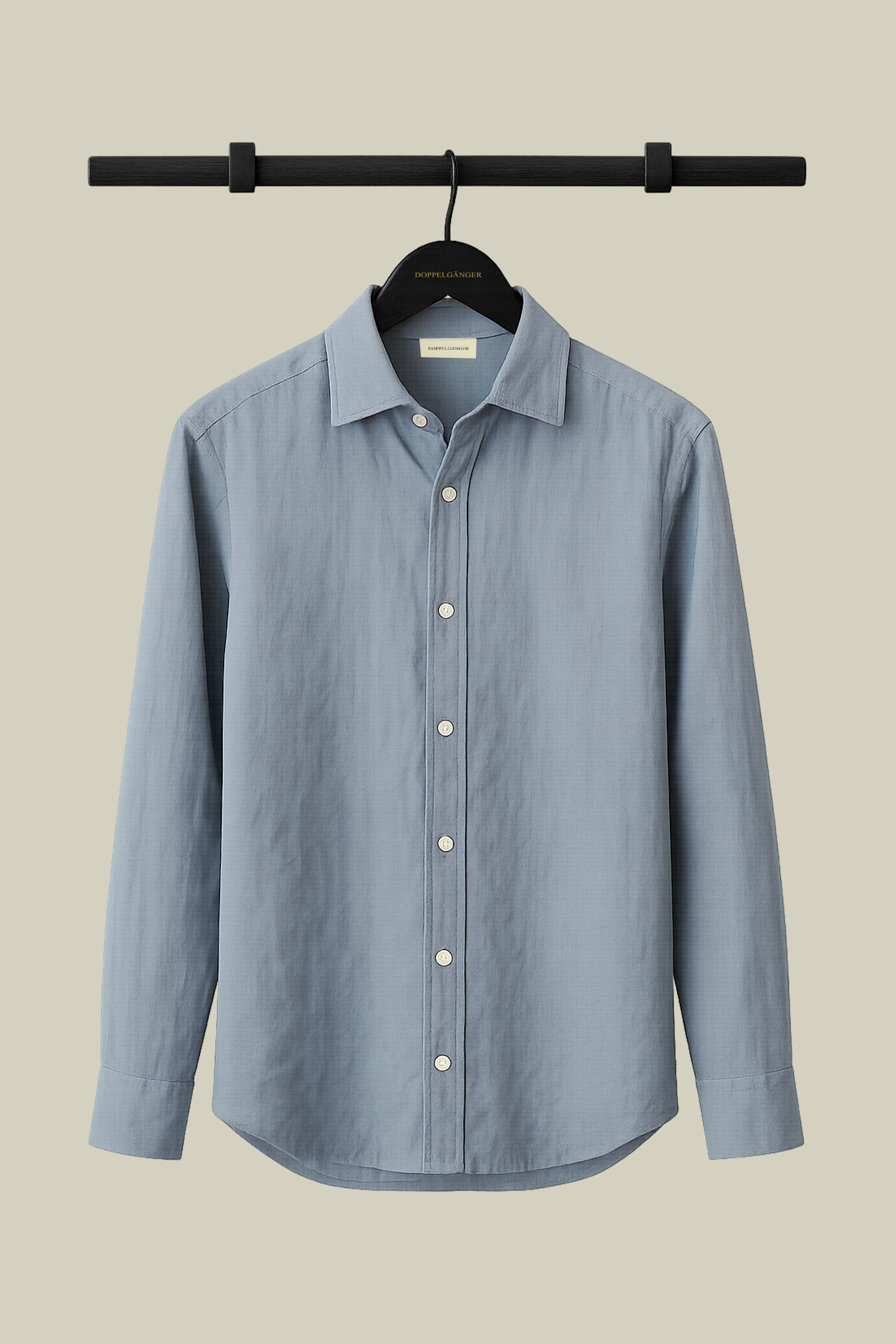Chemise décontractée homme à col classique, 100% lin image number 0