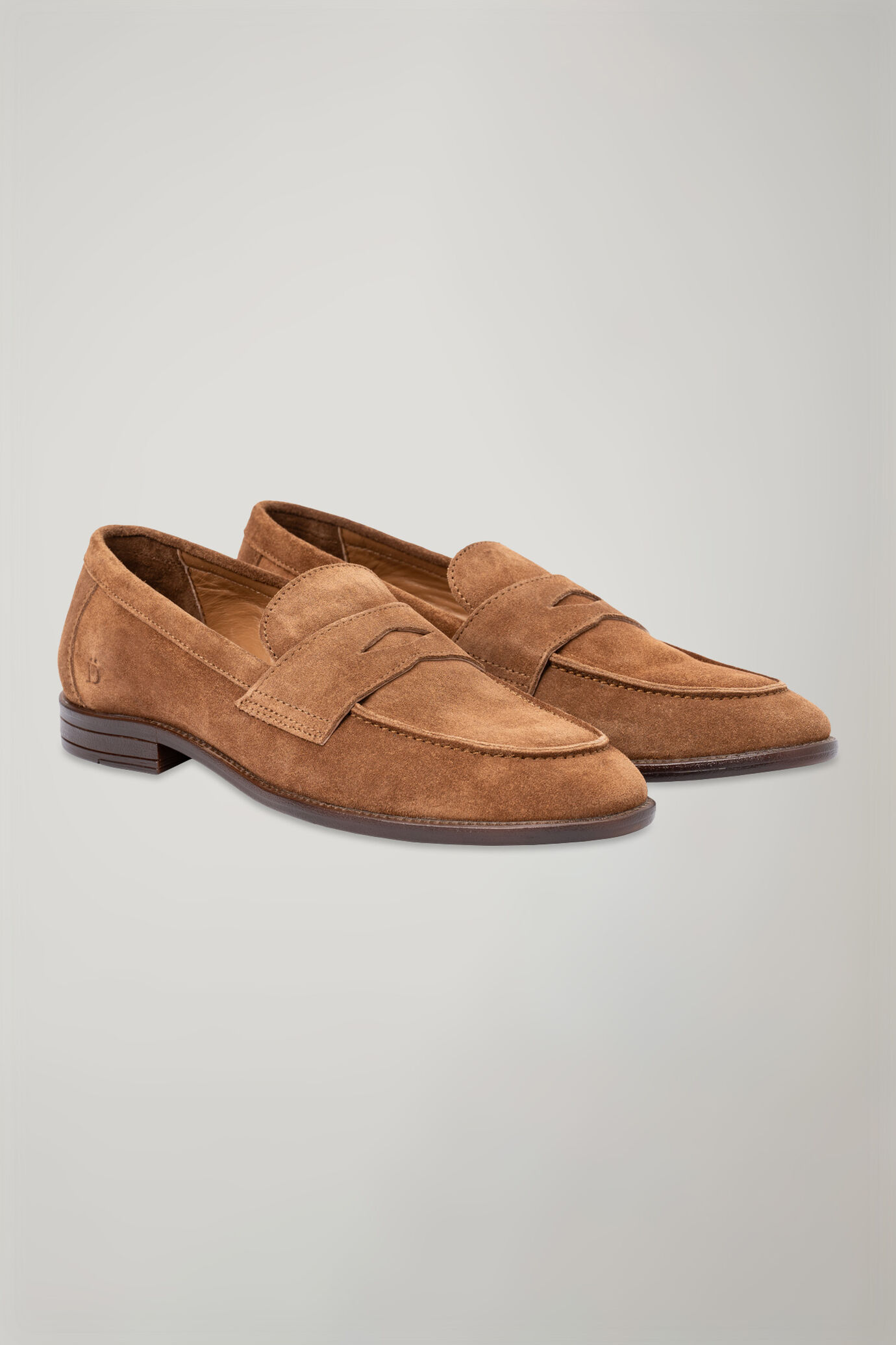 Mocassino uomo in vera pelle scamosciata image number 1