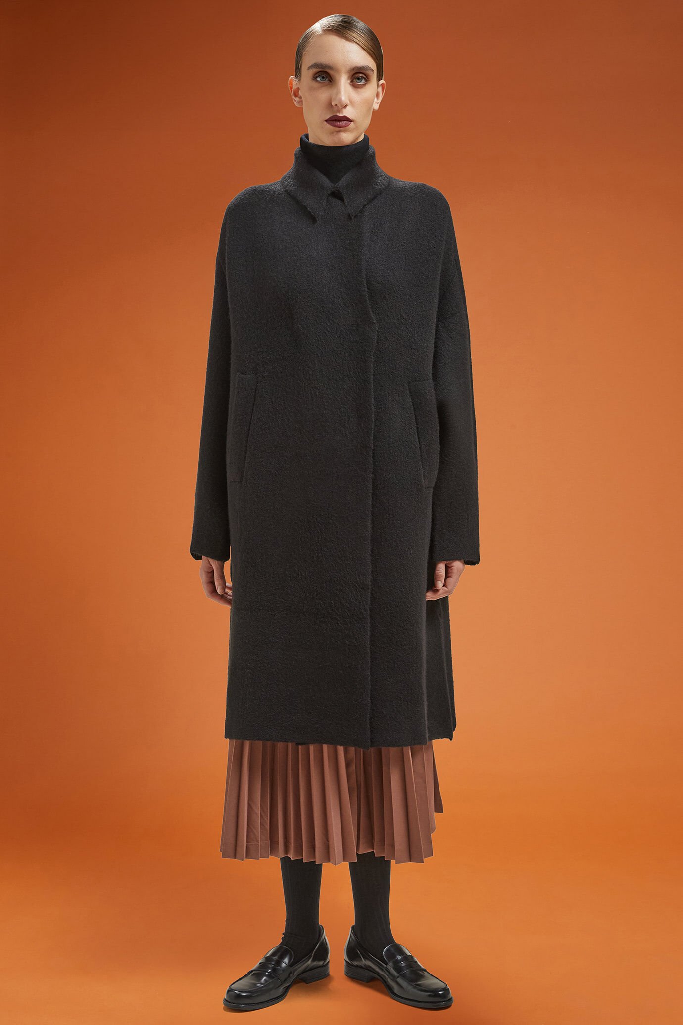 Cappotto donna in maglia oversize image number 0