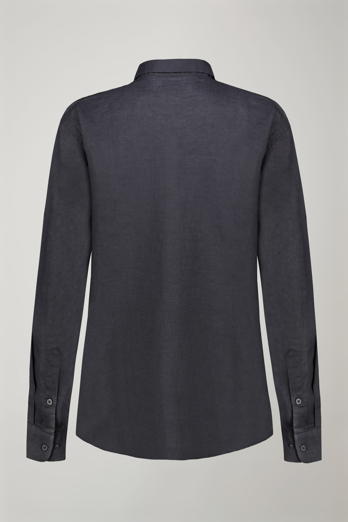 Women’s shirt with classic collar 100% linen image number 6