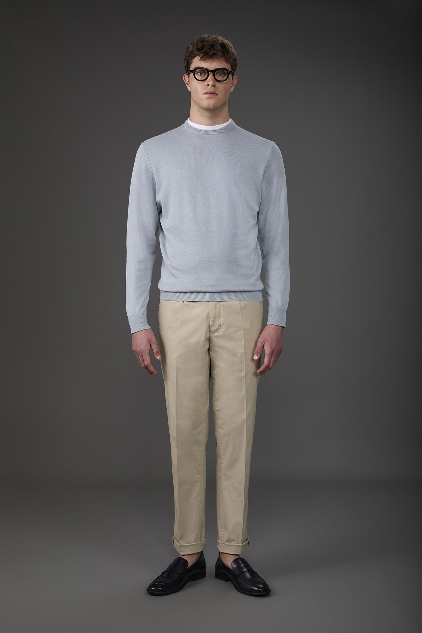 Maglia uomo girocollo bio-washed 100% cotone image number 0