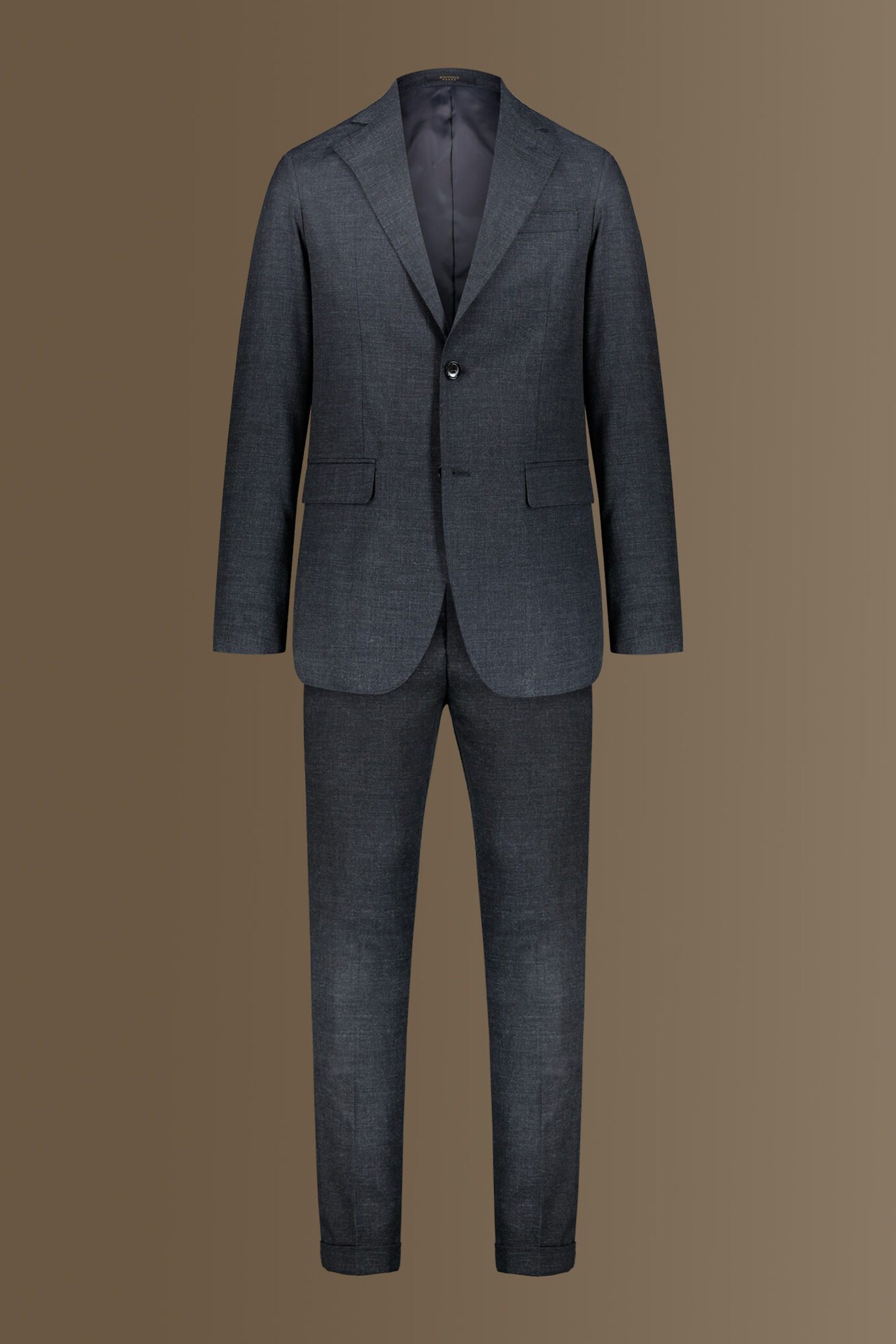 Single-breasted solid color suit with trousers with pinces image number 9