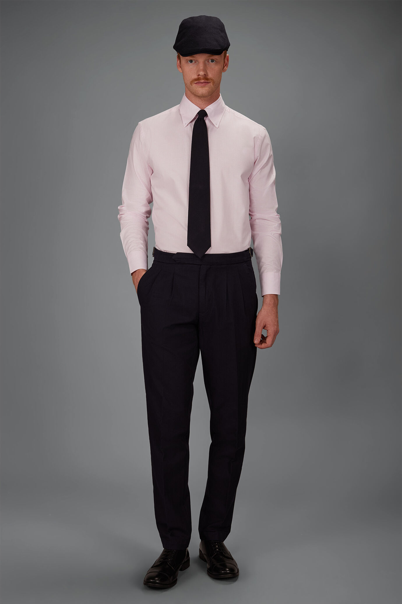 Camicia uomo in 100% cotone tinto filo vichy regular fit image number 0
