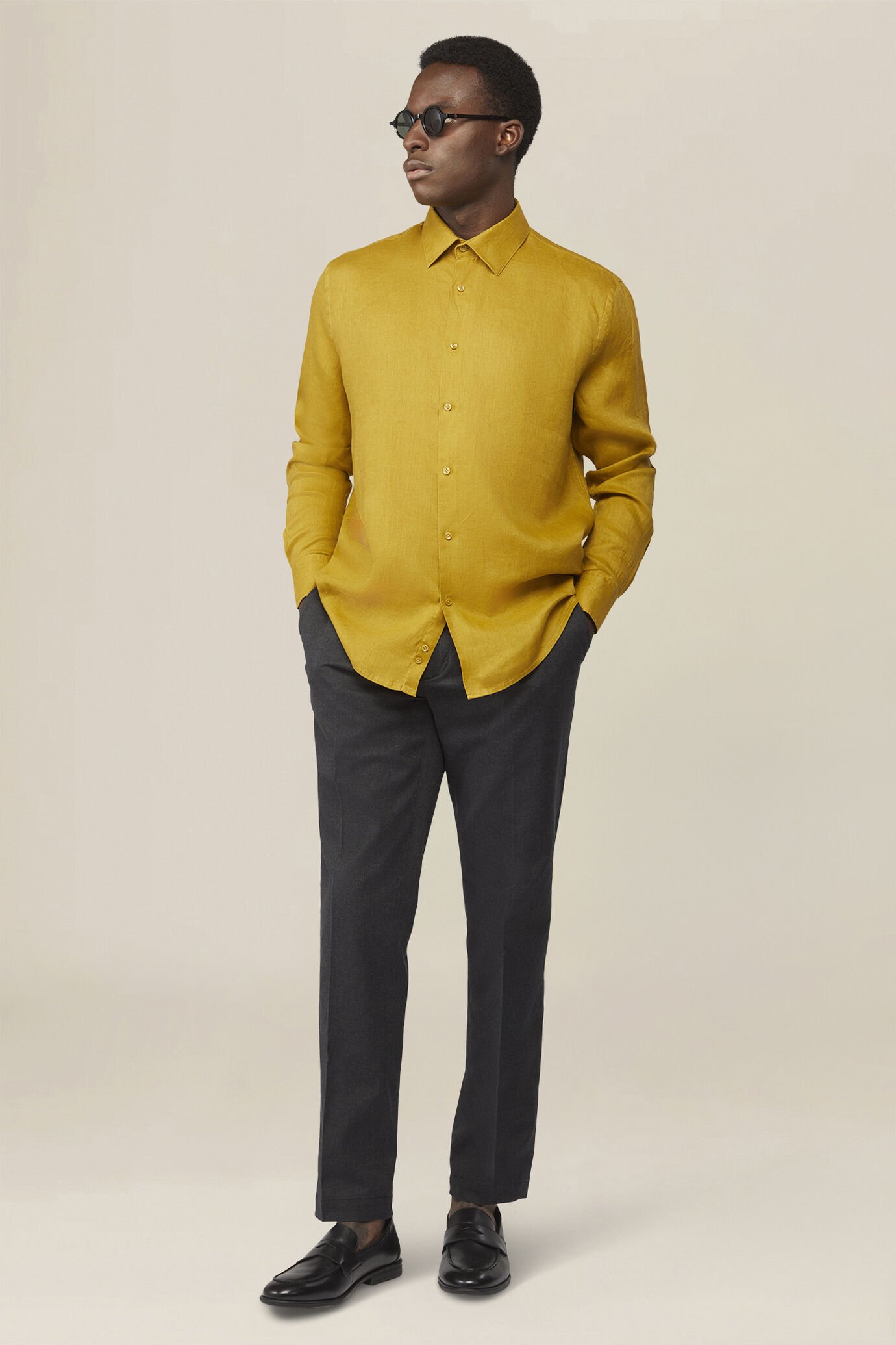 Chemise pour homme 100 % lin image number 1