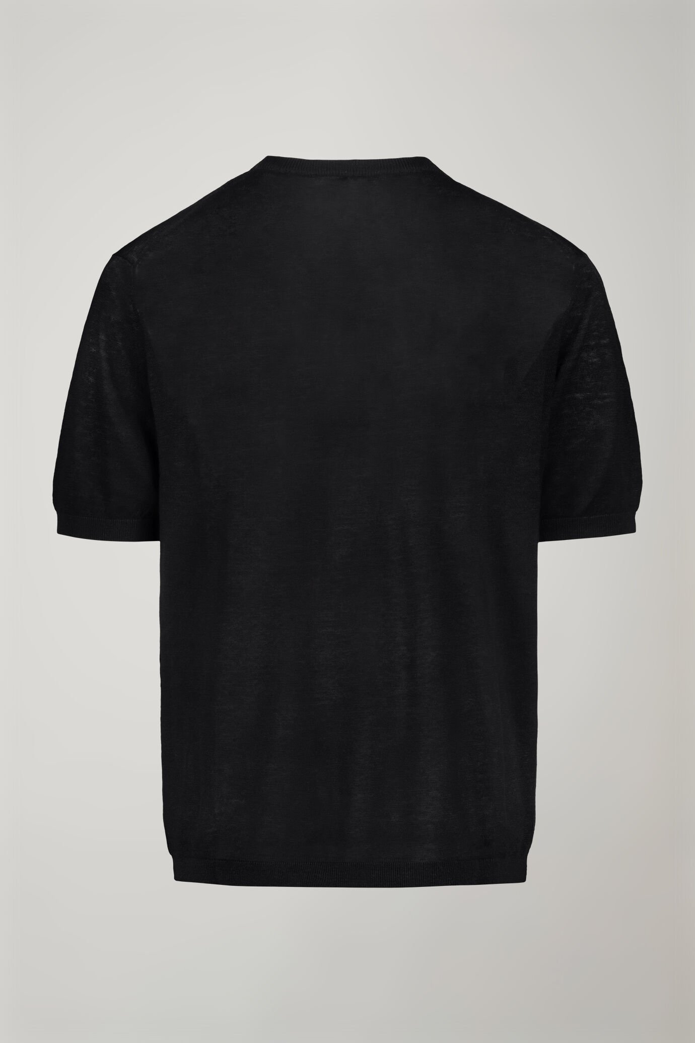 T-shirt homme en maille 100 % lin à manches courtes coupe régulière image number 5