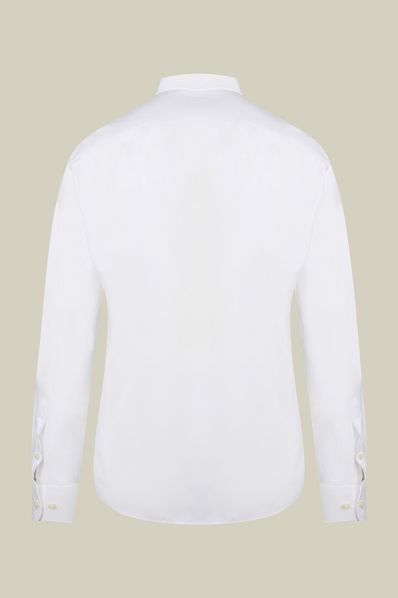 Camicia classica uomo collo francese tinta unita twill image number 5