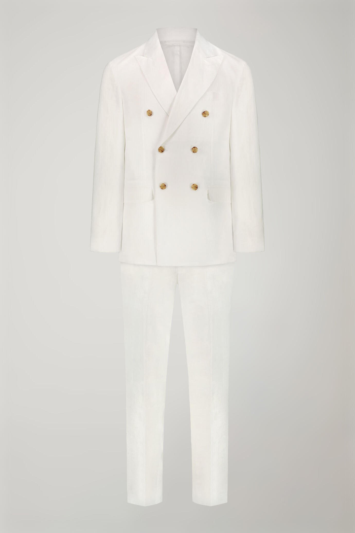 Costume homme à double boutonnage 100 % lin coupe régulière image number 8