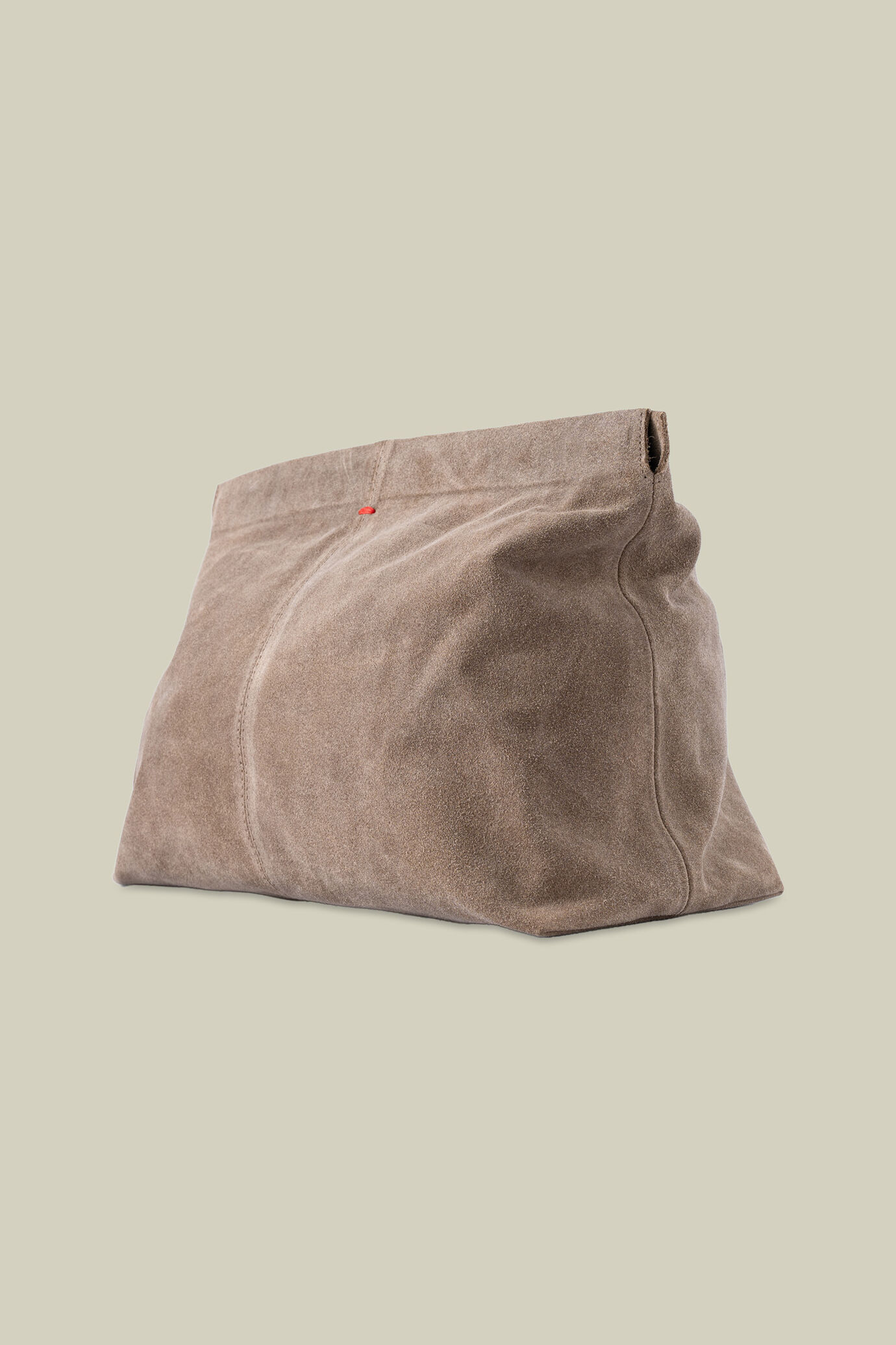 Pochette uomo in vera pelle effetto camoscio image number 1