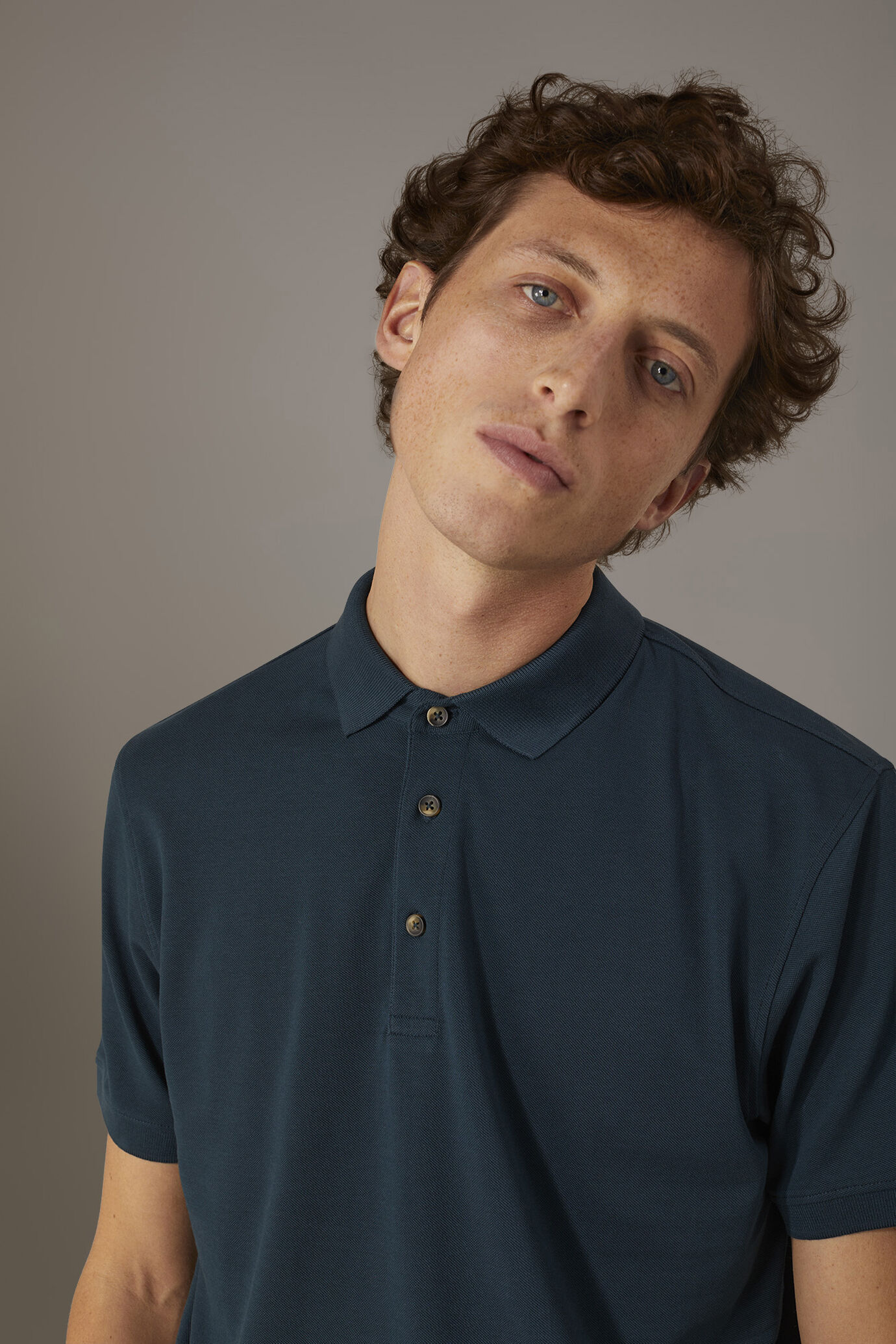 Polo manica corta 100% cotone piquet image number 1