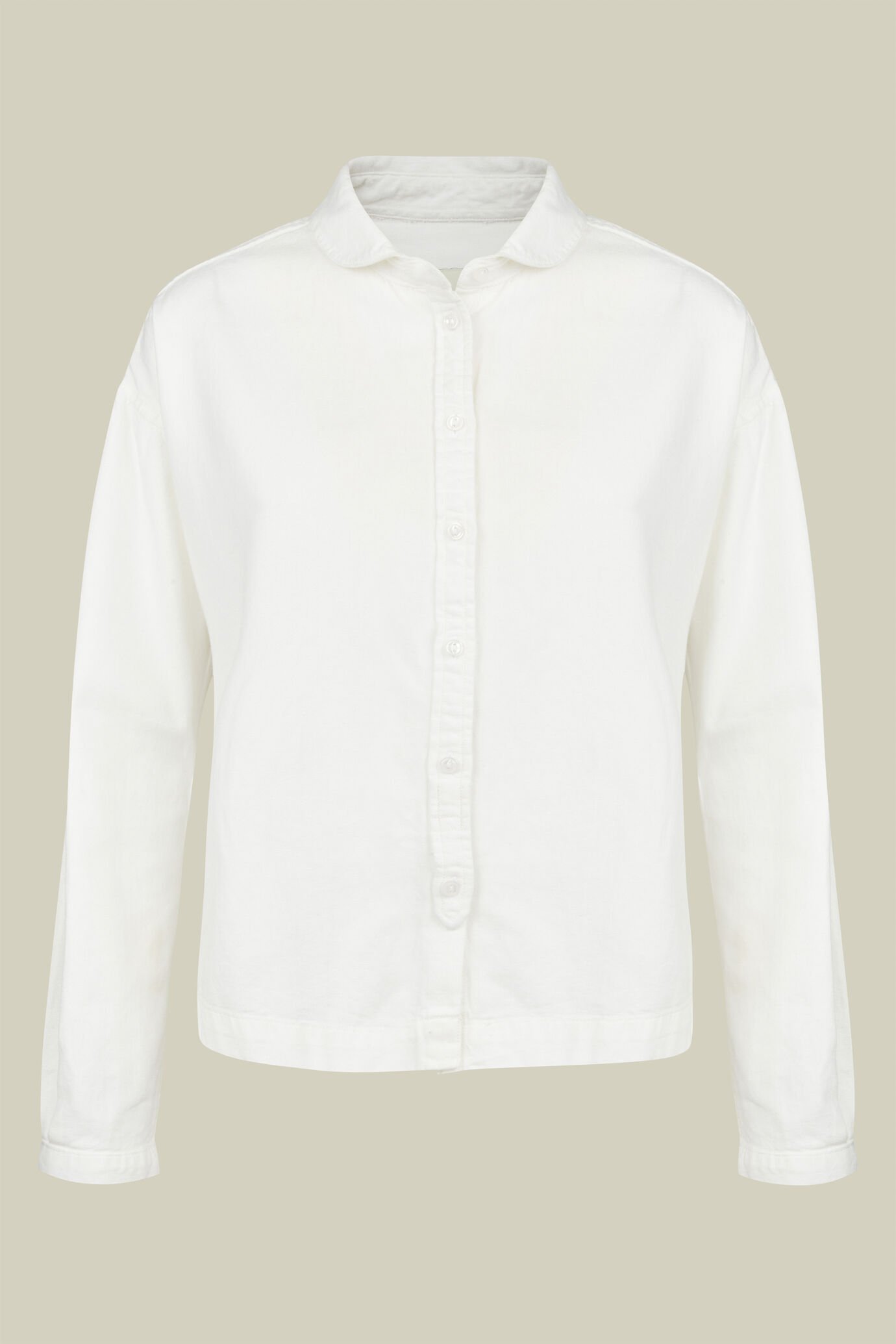 Camicia casual 100% cotone tinta unita oversize