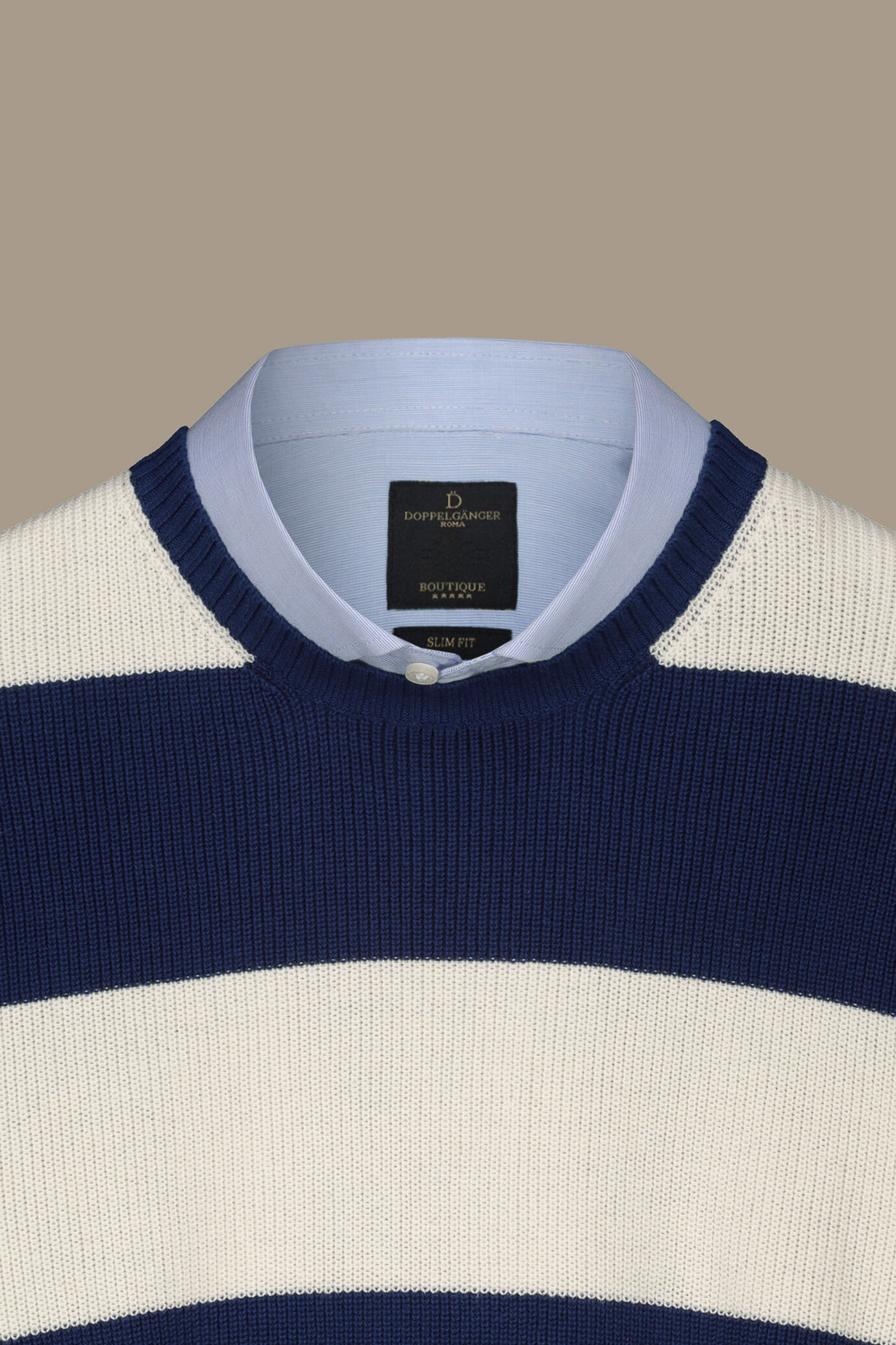 Maglia giro collo puro cotone image number 0