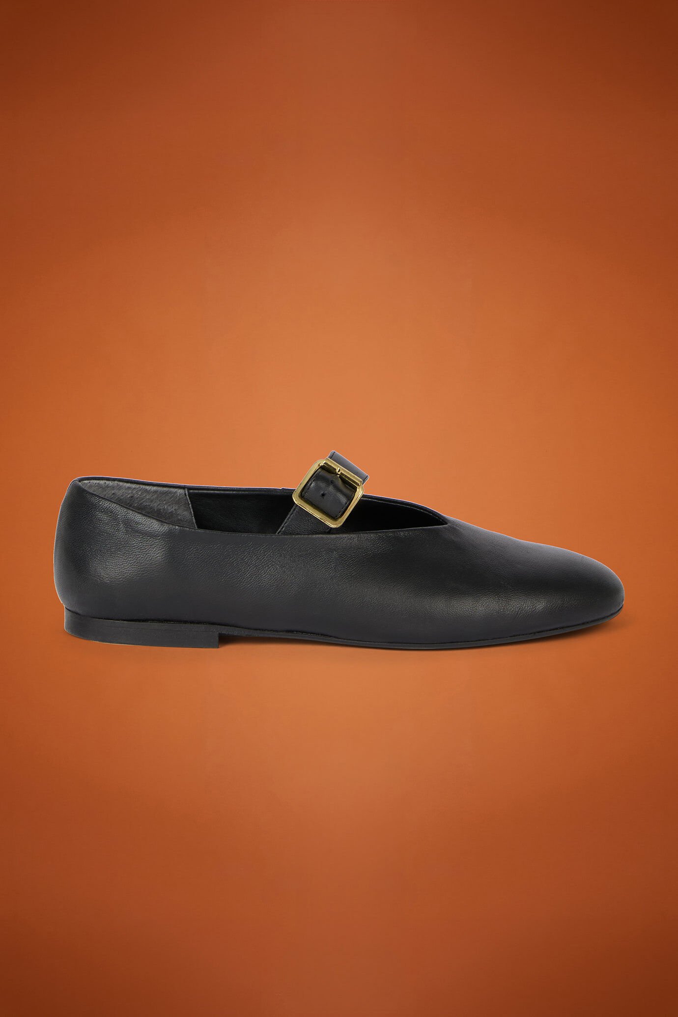 Ballerines pour femme, 100% cuir véritable avec semelle en caoutchouc image number 0