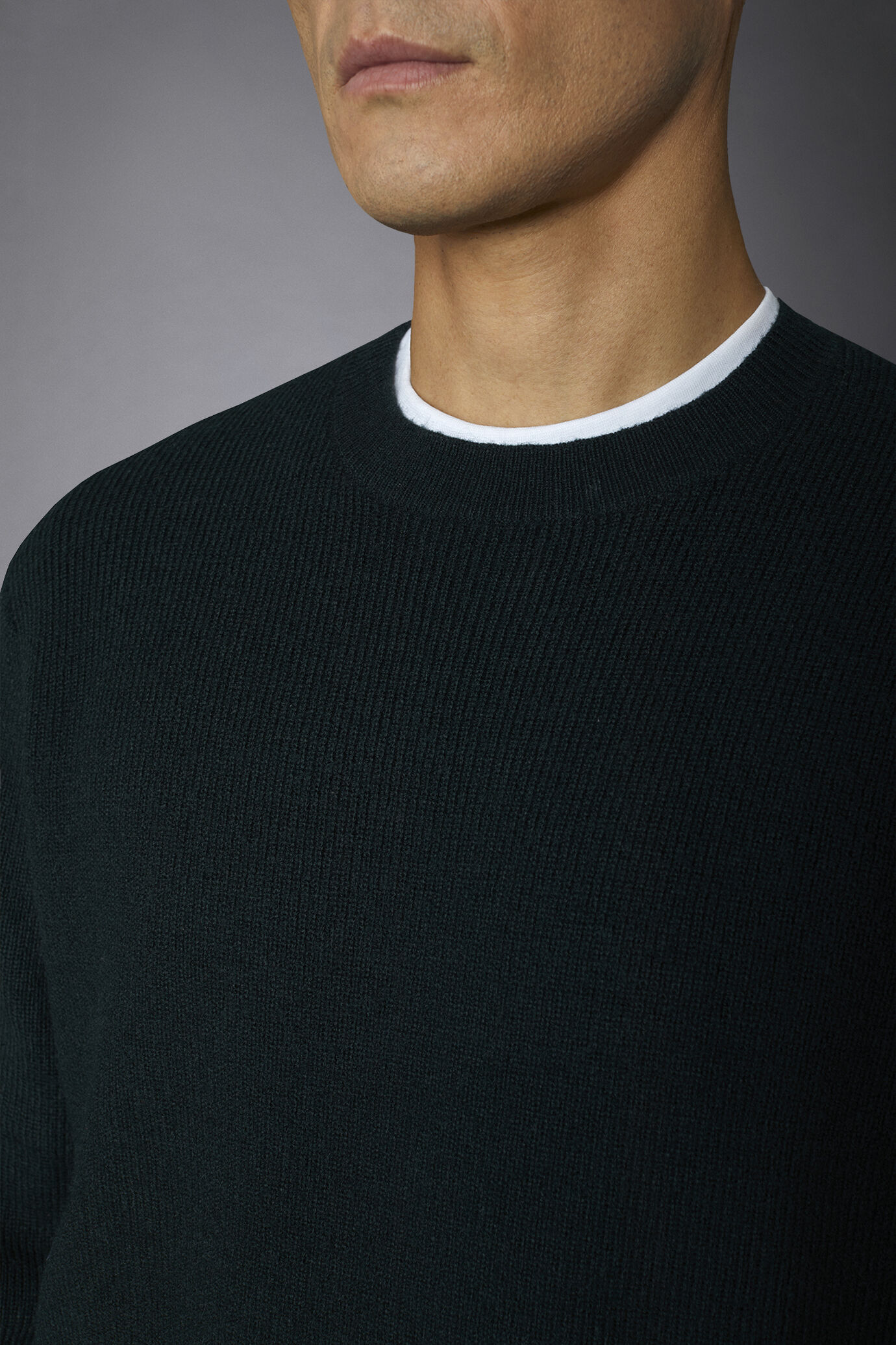 Pullover mit Rundhalsausschnitt und englischem Rippenstrick Regular Fit image number 2