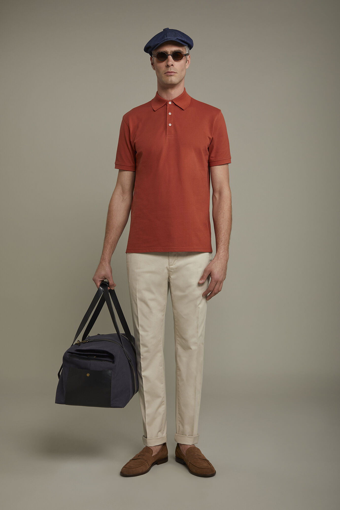 Polo uomo manica corta 100% cotone piquet  regular fit image number 0