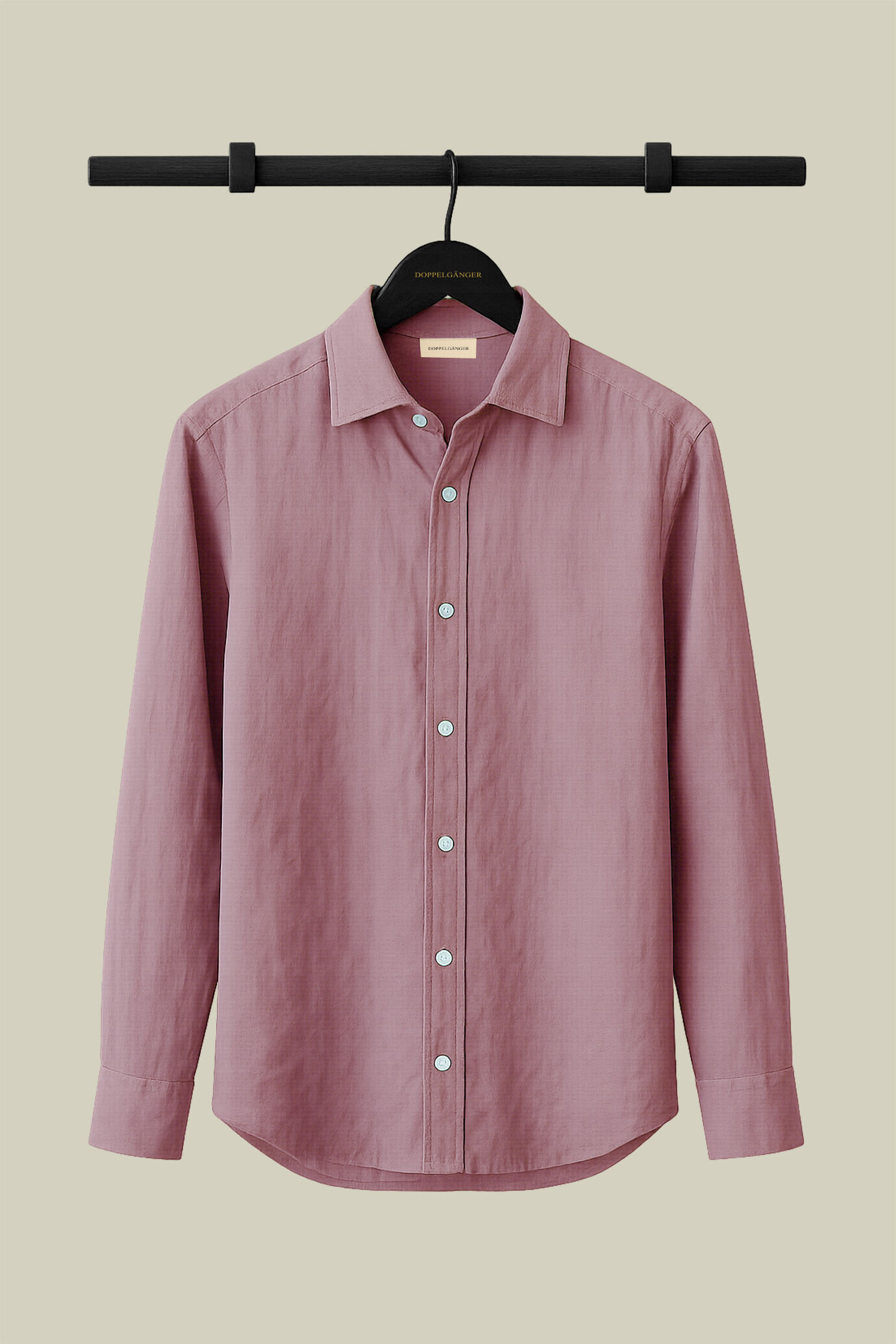 Chemise d&eacute;contract&eacute;e homme &agrave; col classique, 100% lin