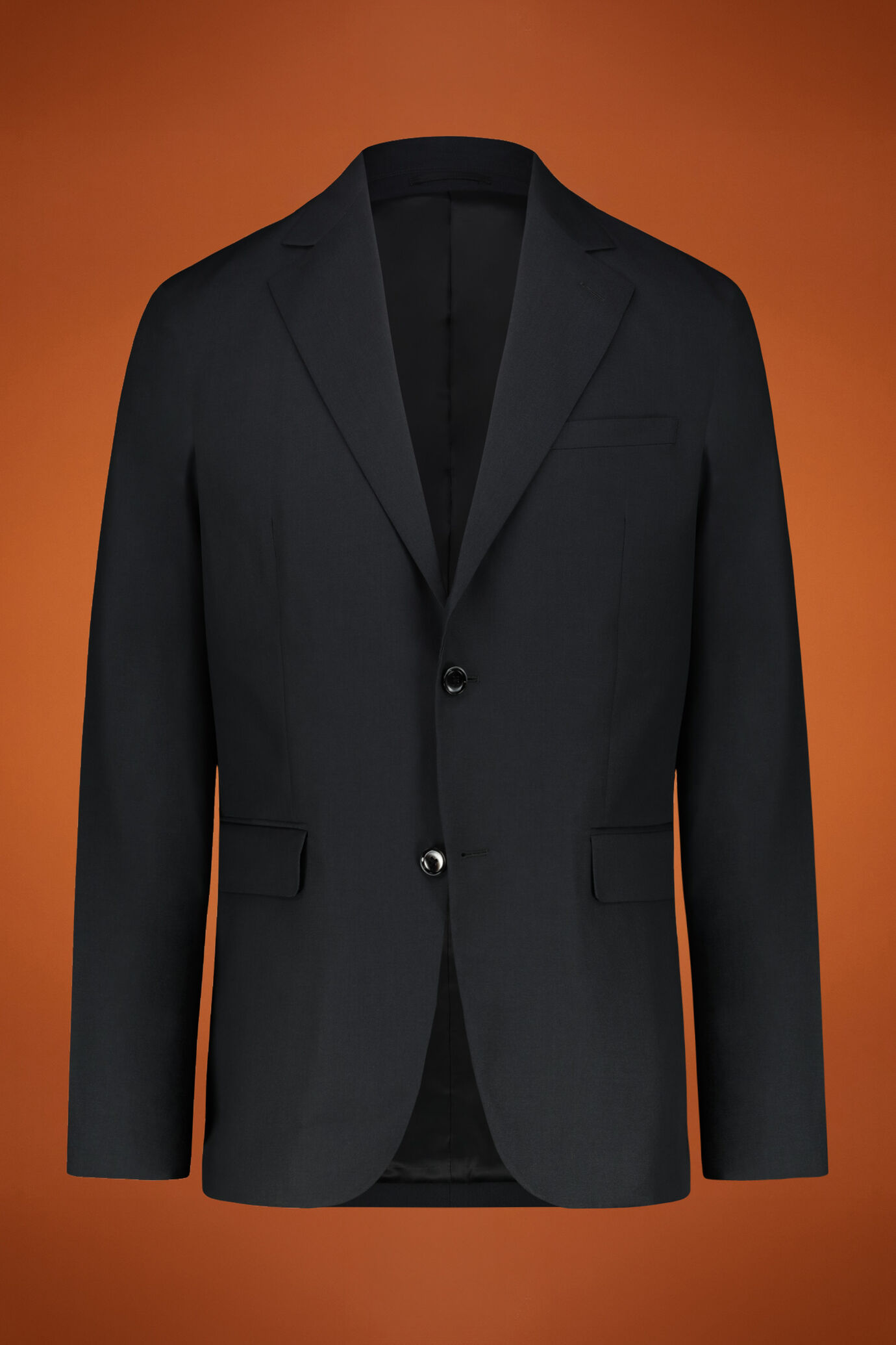 Costume homme &agrave; simple boutonnage en polylaine, coupe classique image number 2