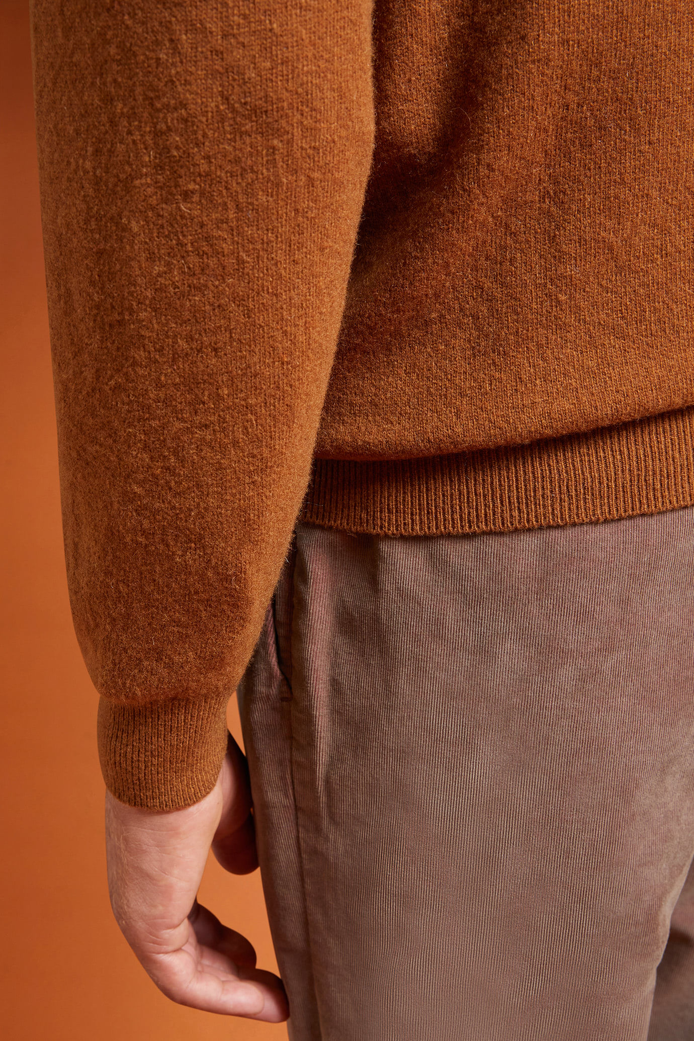 Maglia uomo girocollo misto lana lambswool regular fit image number 2
