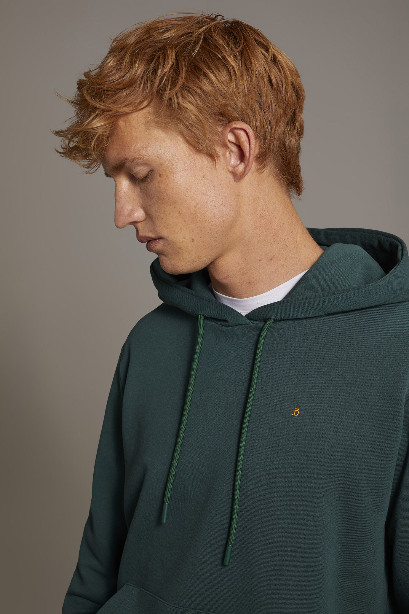 Felpa con cappuccio 100% cotone made in Italy image number 2