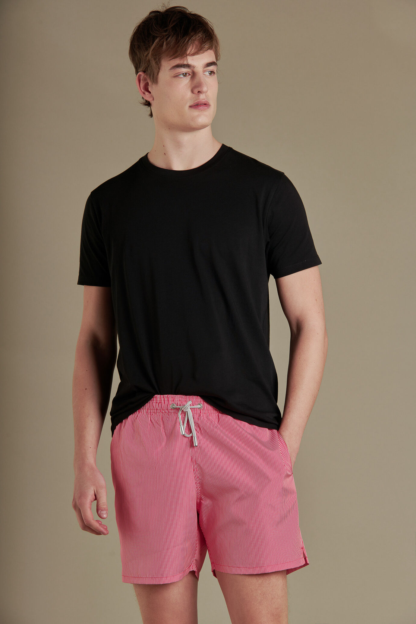 Swimsuit stripes print image number 0