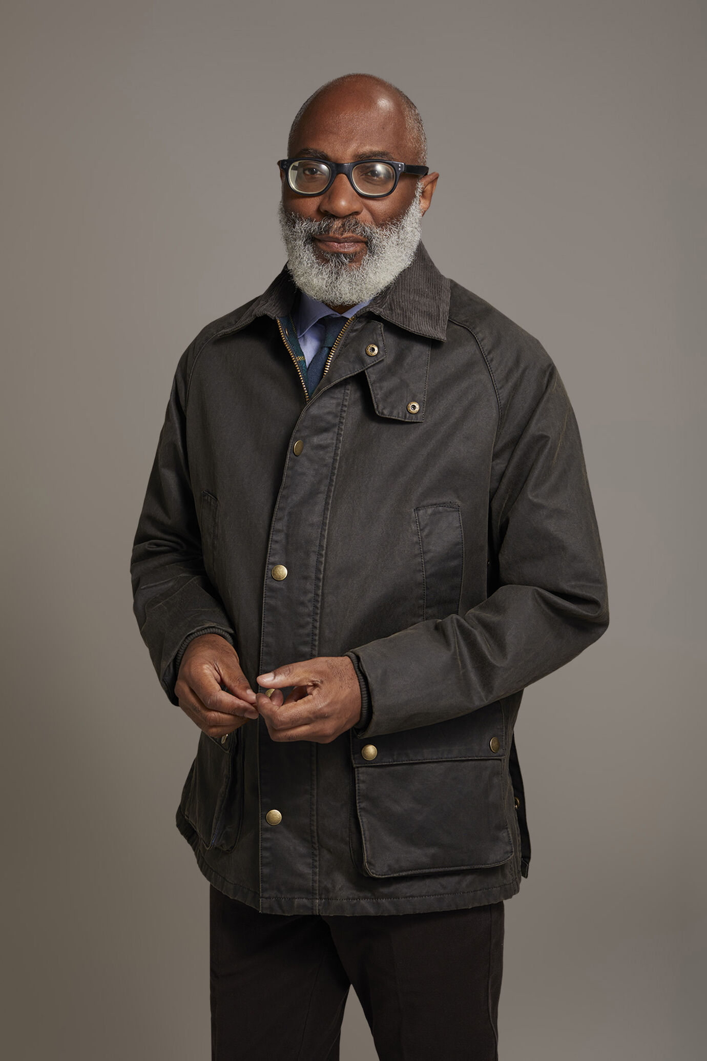 Wax touch jacket 100% cotton image number 2