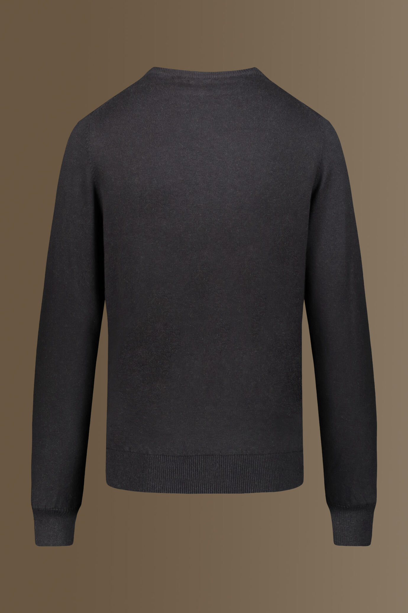Maglia giro collo misto lana e cotone image number 1