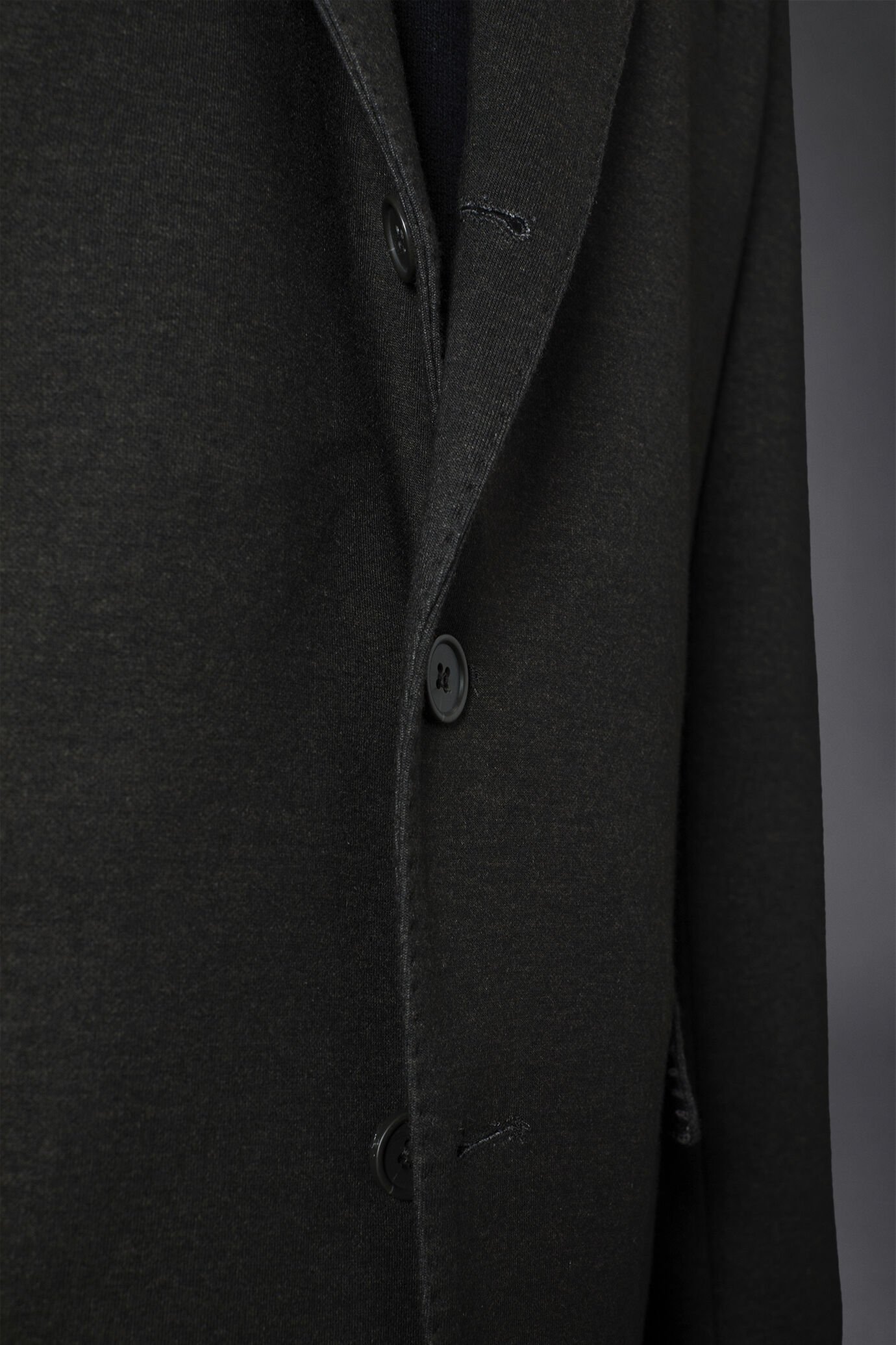 Giacca monopetto genderless in jersey stampato regular fit image number 4