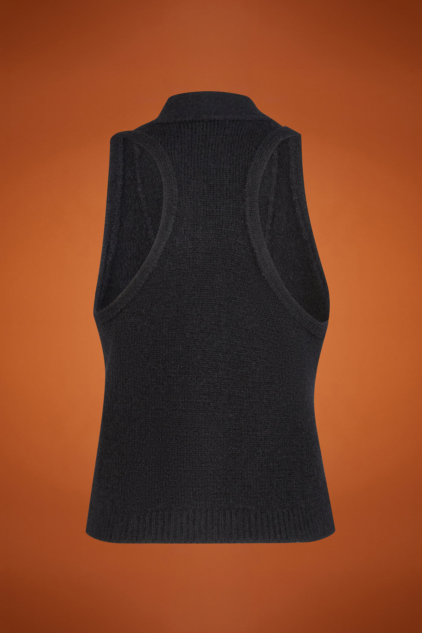 Gilet donna in maglia con scollo a v regular fit image number 5