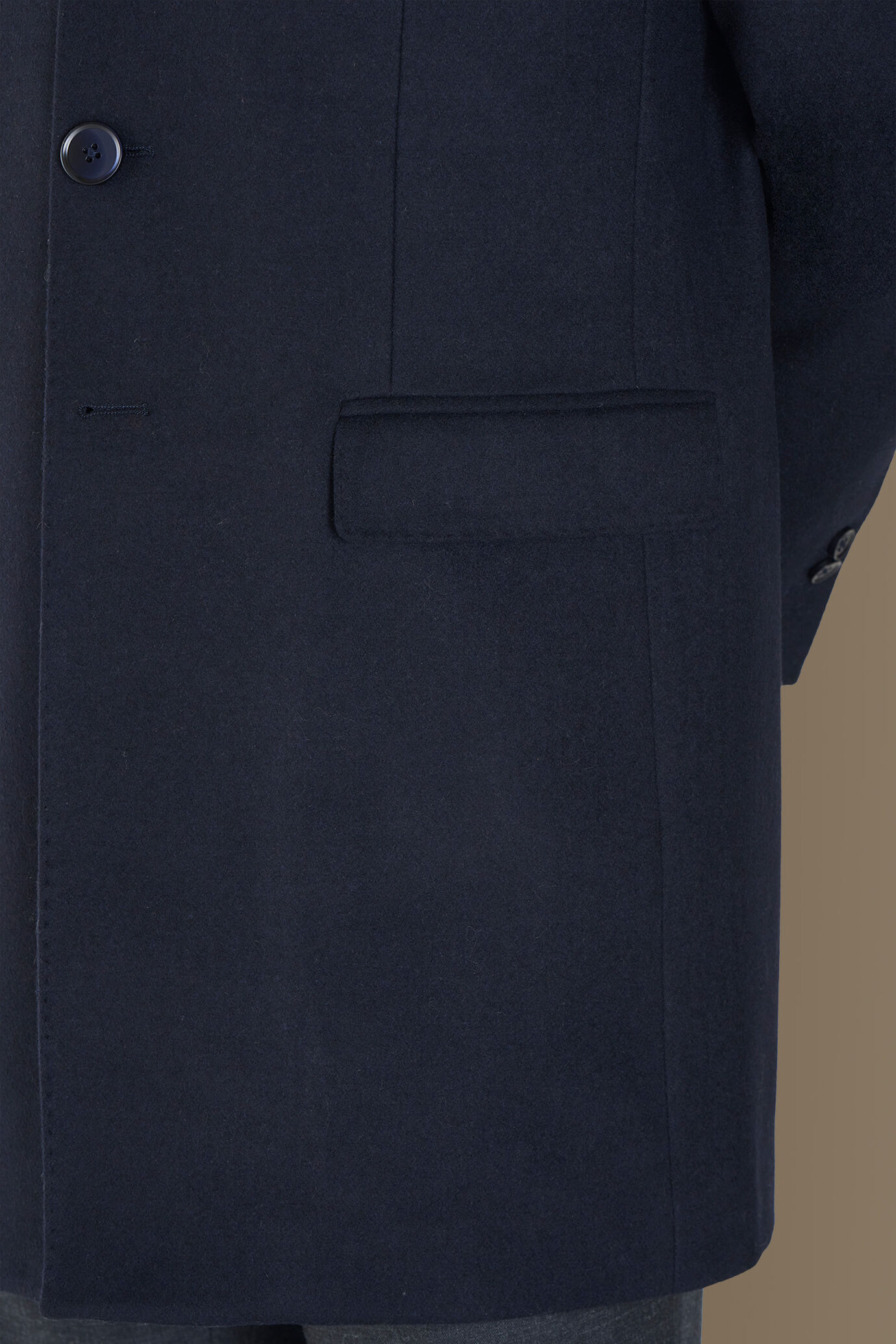 Cappotto classico misto lana tessuto tweed image number 4