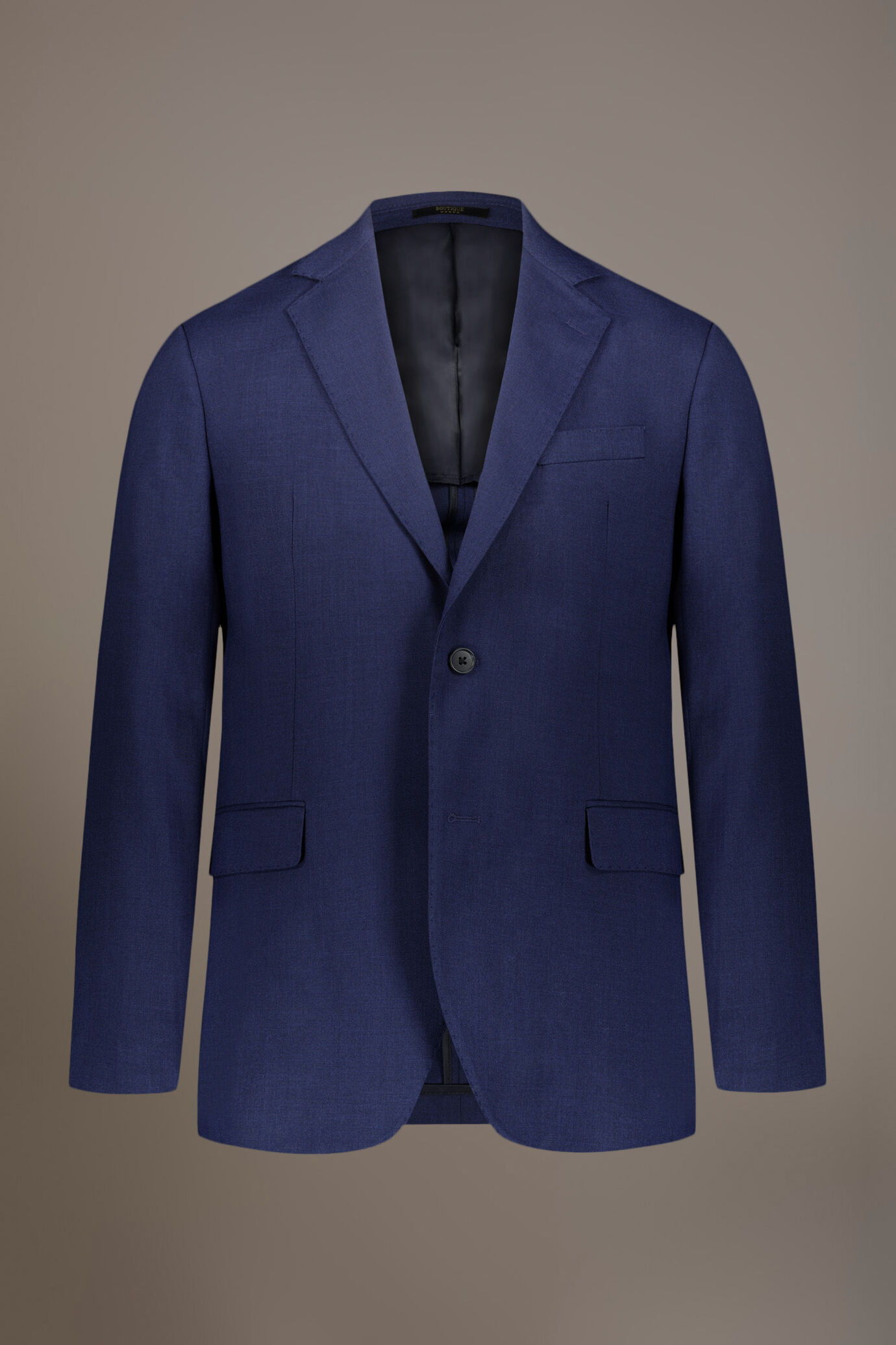Regular fit single-breasted suit in grisaille fabric image number 4