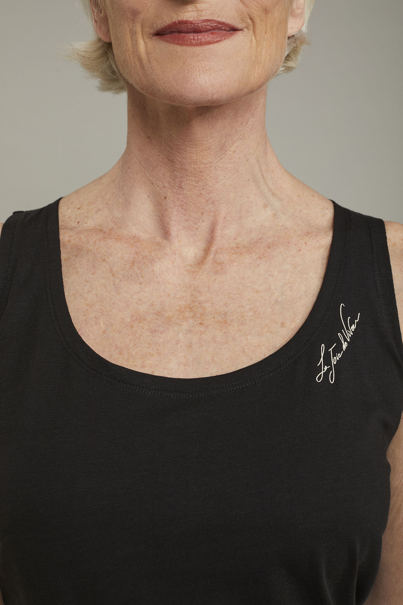 Women’s 100% cotton tank top regular fit image number 3