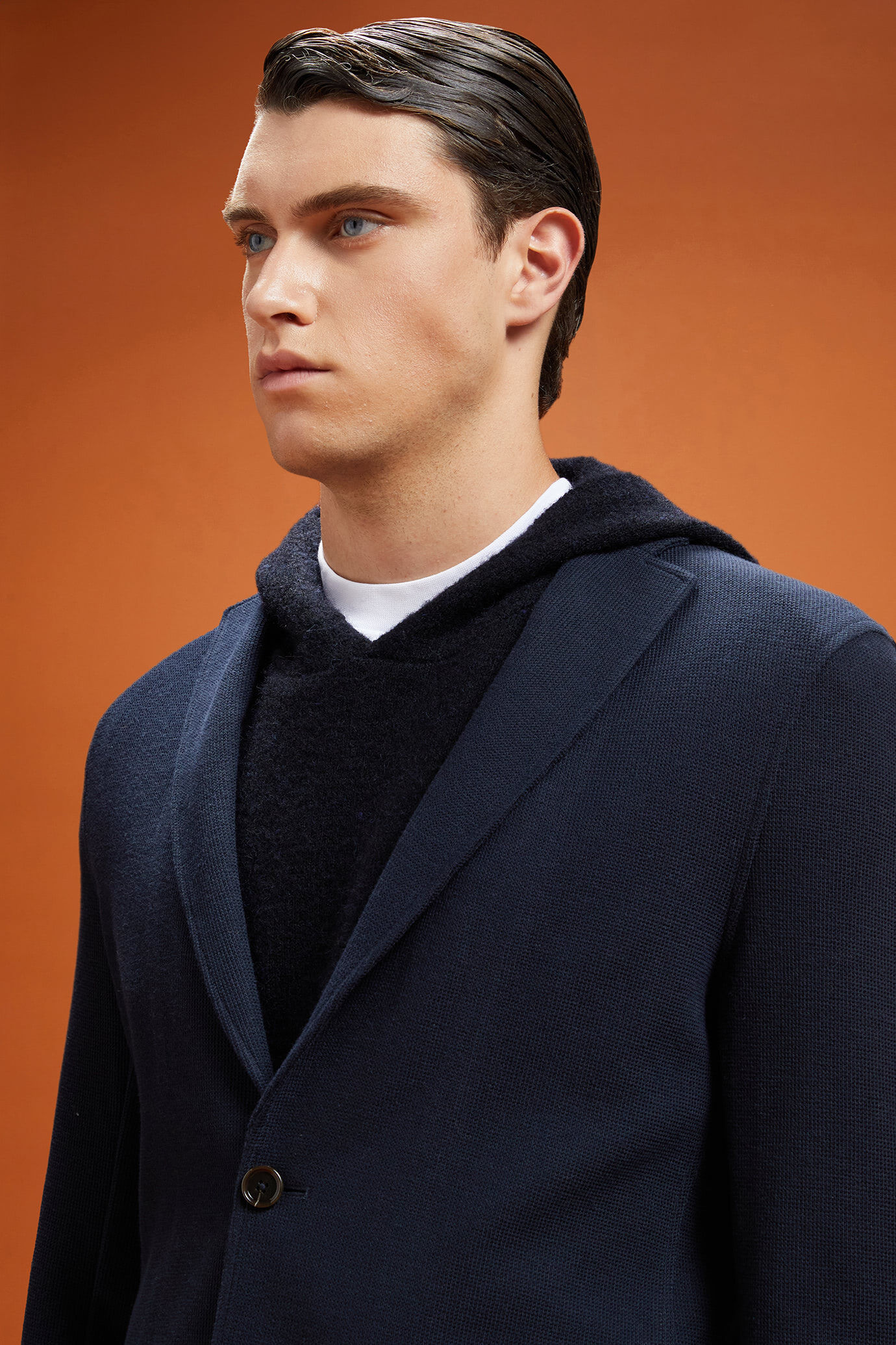 Giacca uomo in maglia tinta unita regular fit image number 3