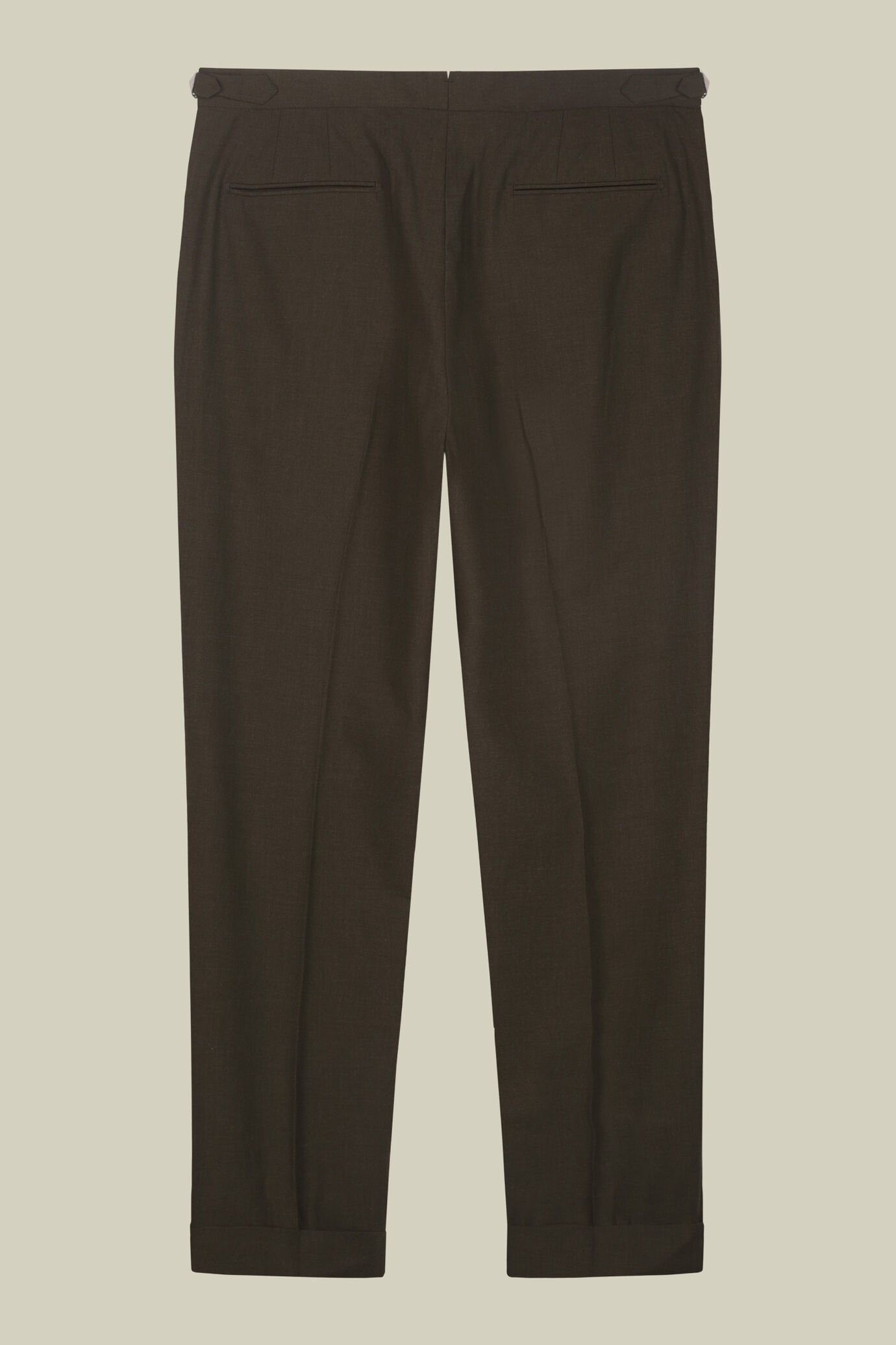Men's trousers with double pleats and side buckles image number 5