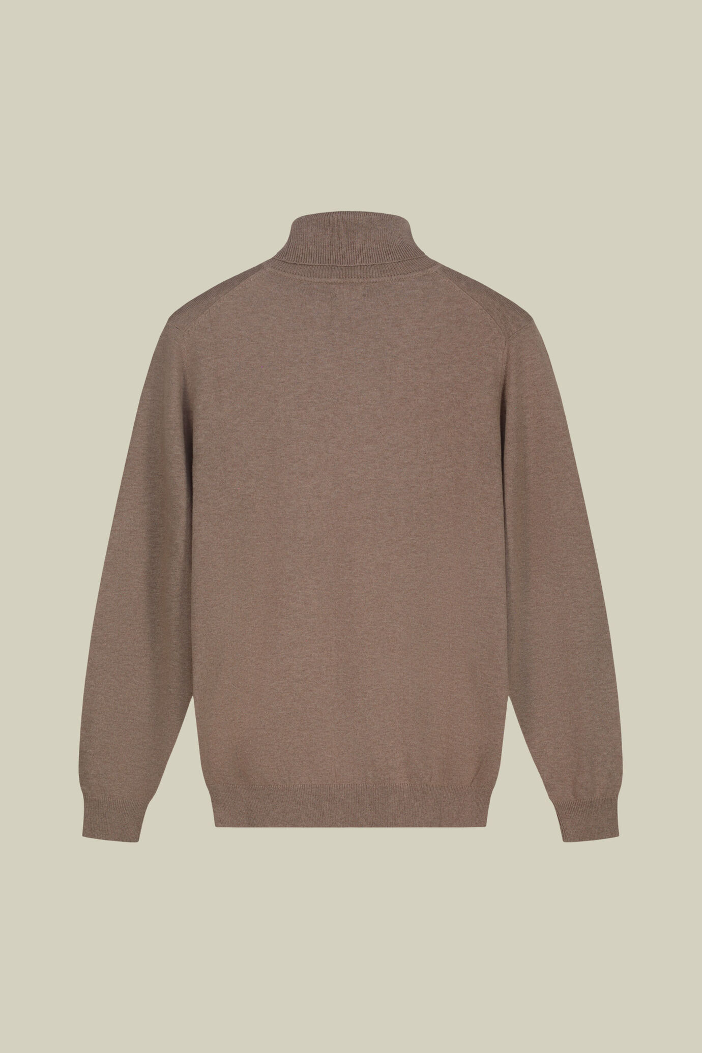 Maglia uomo dolcevita in misto lana e cotone regular fit image number 5