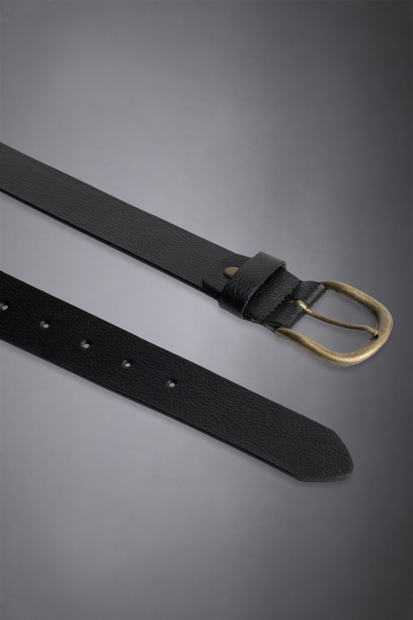 Men's belt covered in embossed leather made in italy image number 1